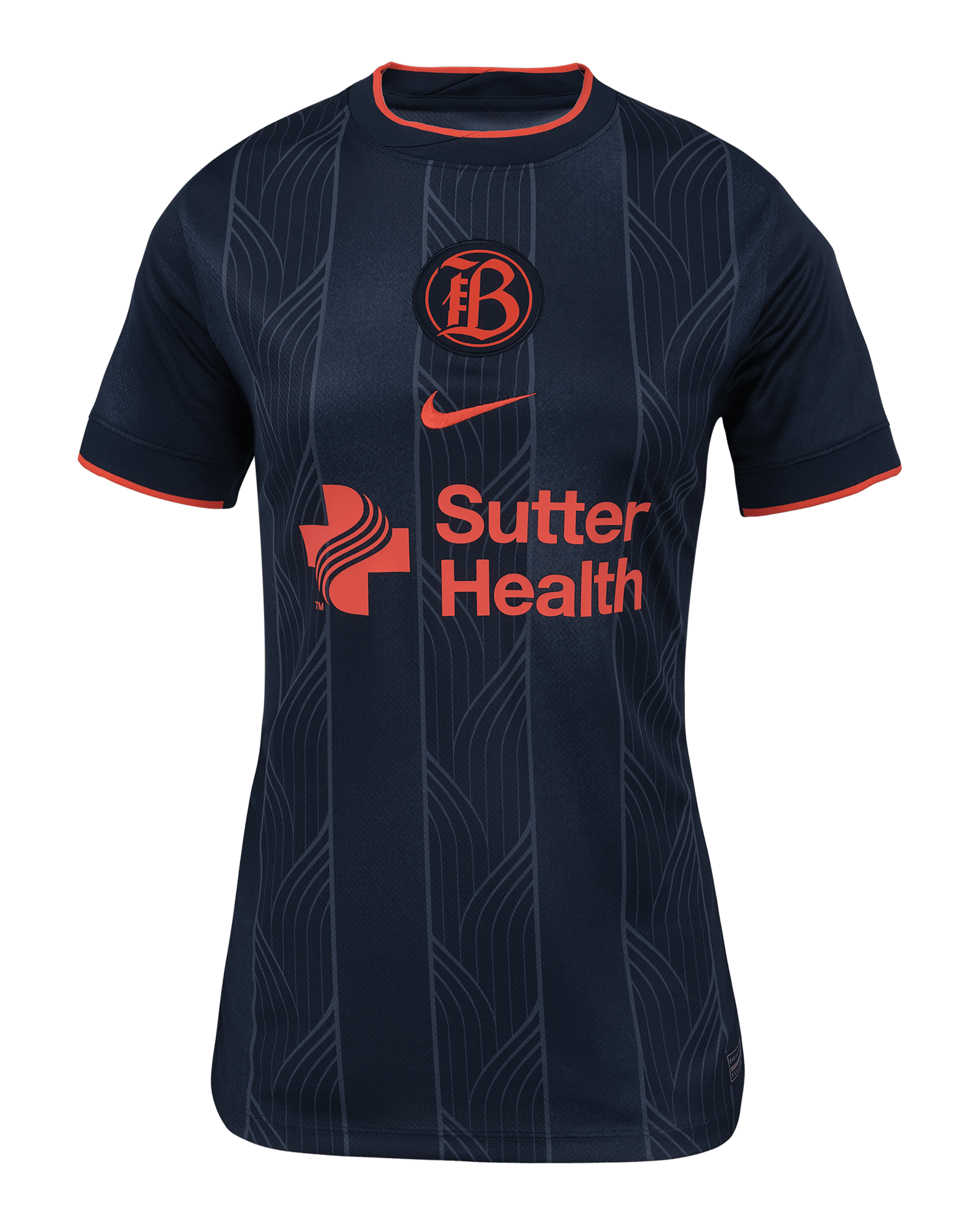Bay FC 2025 Stadium Away Women's Nike Dri-FIT NWSL Replica Jersey - Thunder Blue/Obsidian