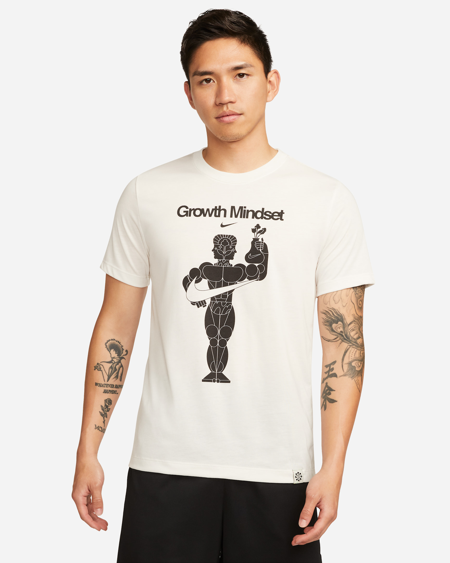 Nike Dri-FIT 男款圖樣訓練 T 恤 - Phantom