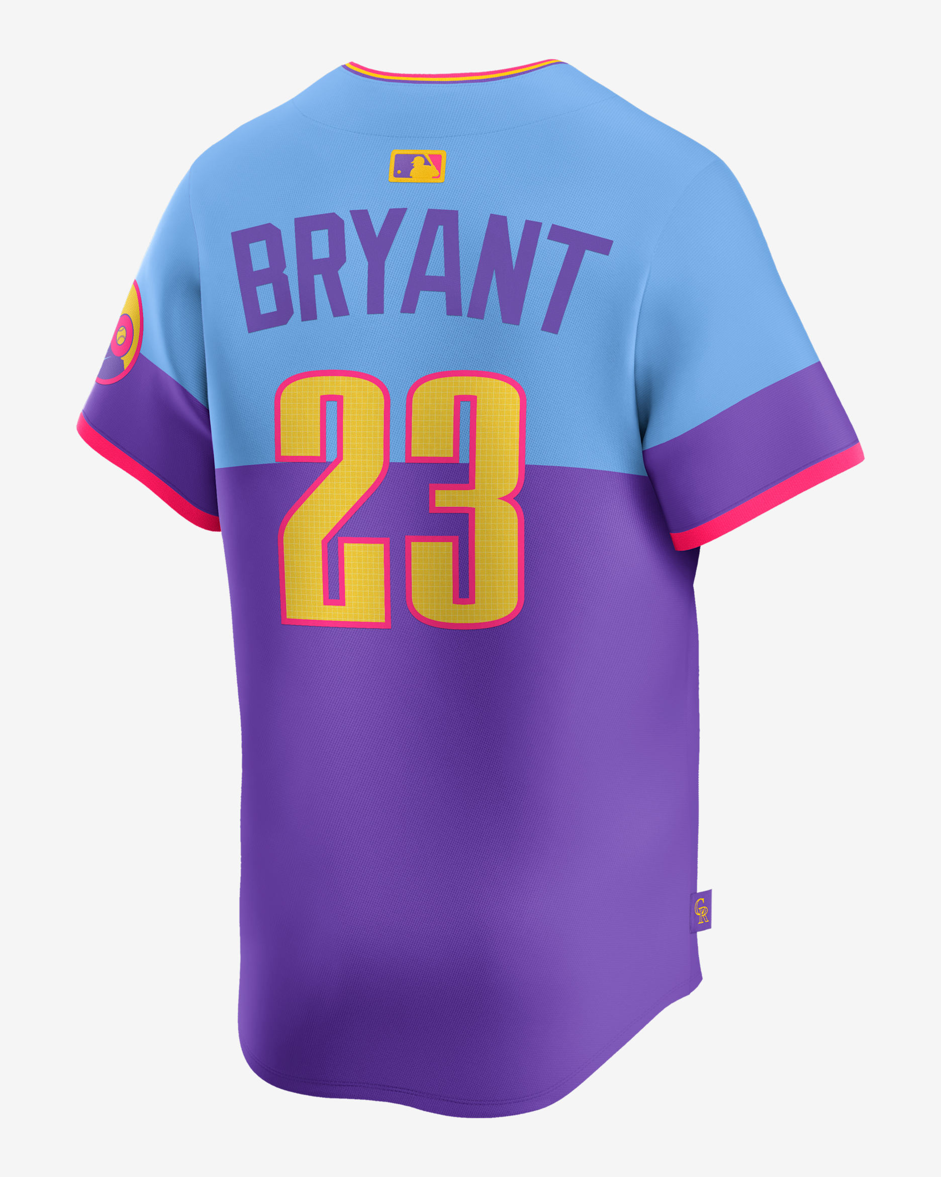 Jersey Nike Dri-FIT ADV de la MLB Limited para hombre Kris Bryant Colorado Rockies City Connect - Morado