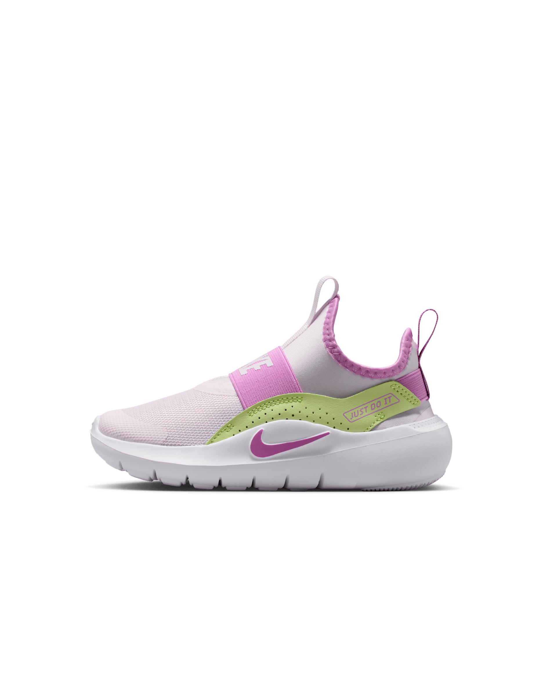 Tenis para niños de preescolar Nike Flex Runner 4 - Violeta claro/Lima líquida claro/Blanco/Magenta claro
