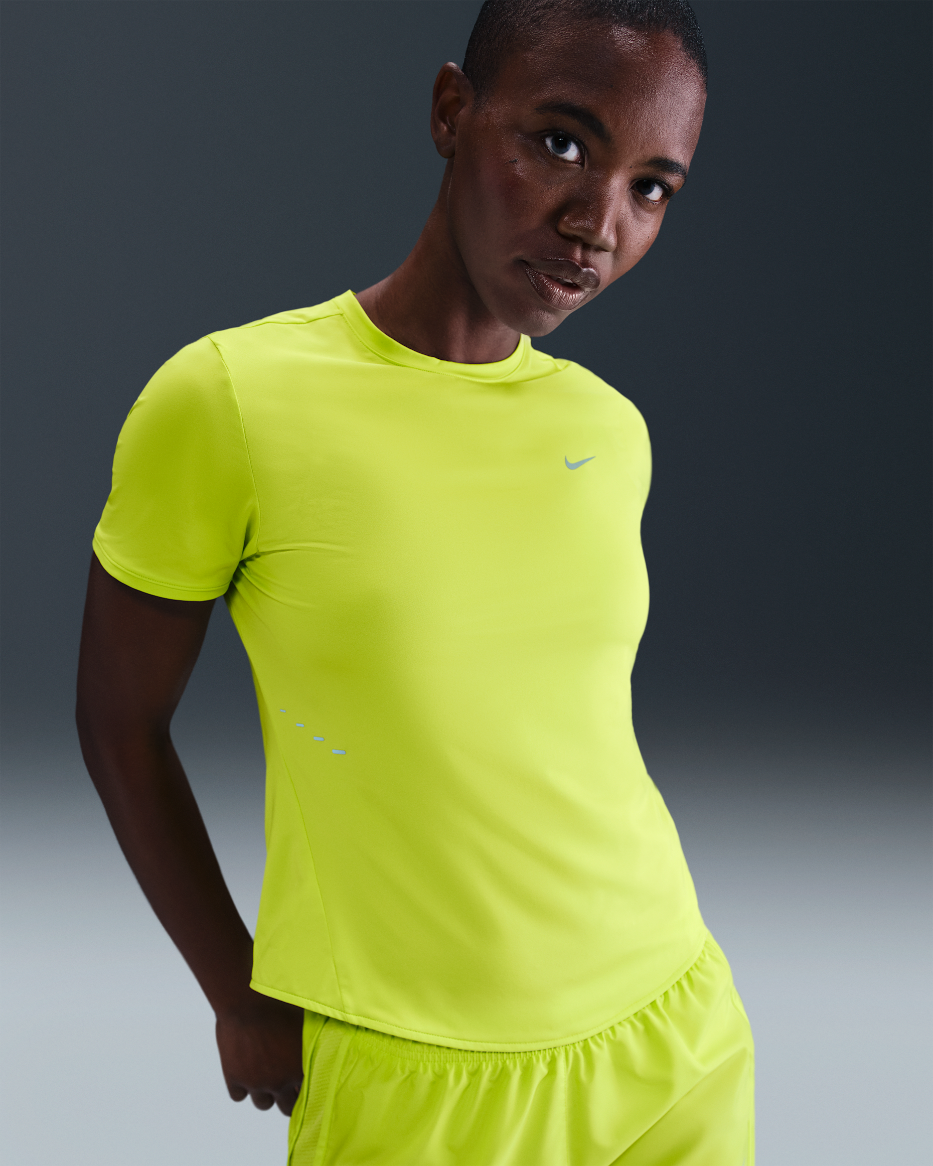 Nike Swift Women's Dri-FIT Short-Sleeve Running Top - Cyber