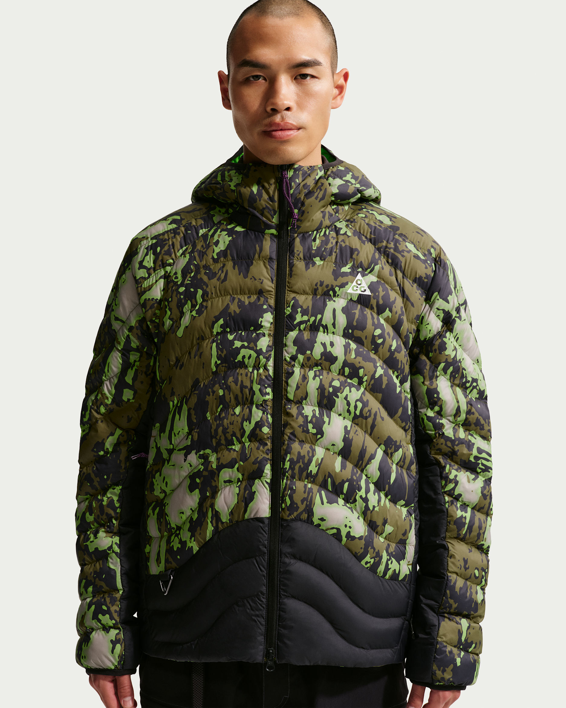 Nike ACG "Lava Flow" Men's Therma-FIT ADV Jacket - College Grey/Black/Mean Green/Summit White