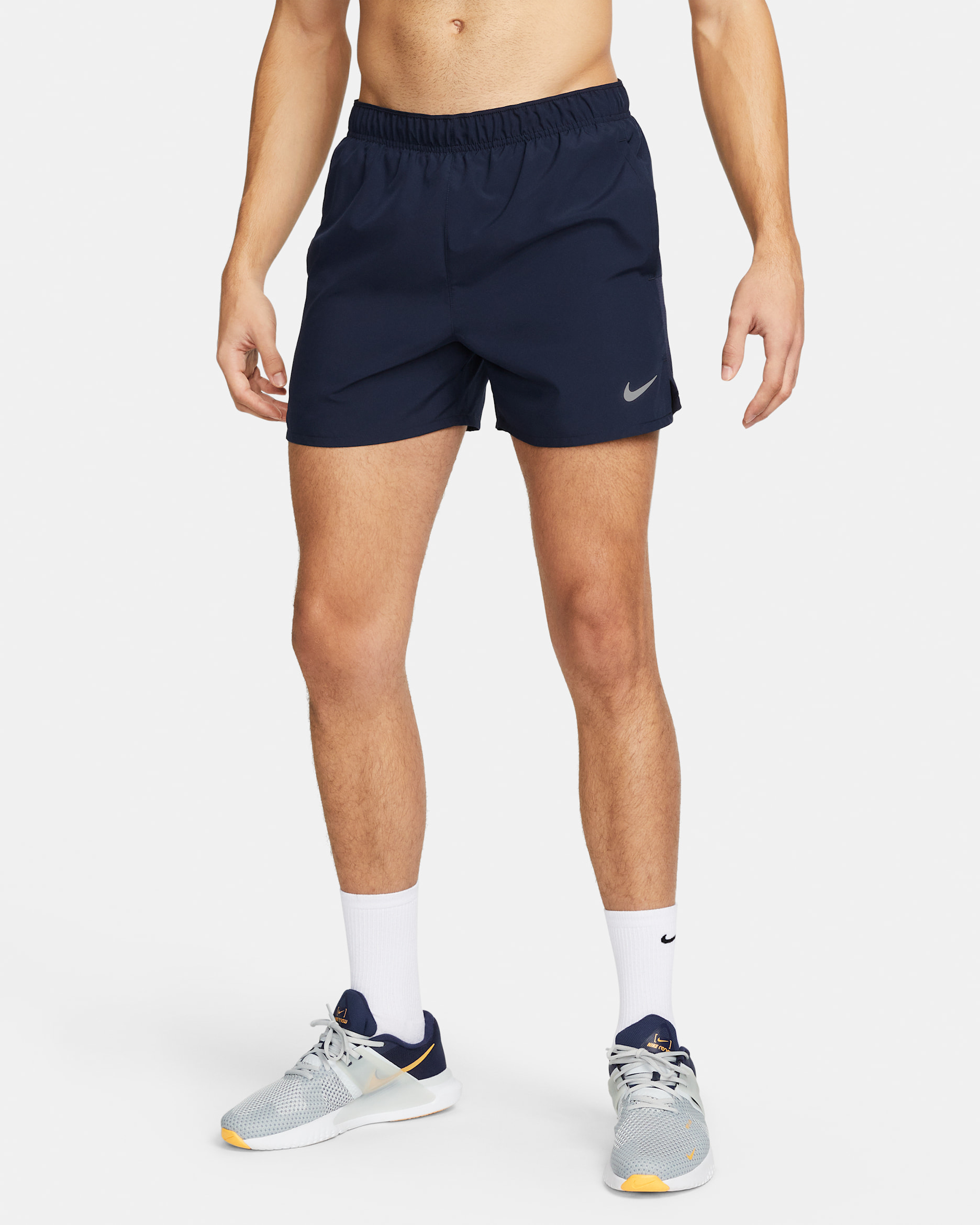 Nike Challenger Men's Dri-FIT 5" Brief-Lined Running Shorts - Obsidian/Obsidian/Black