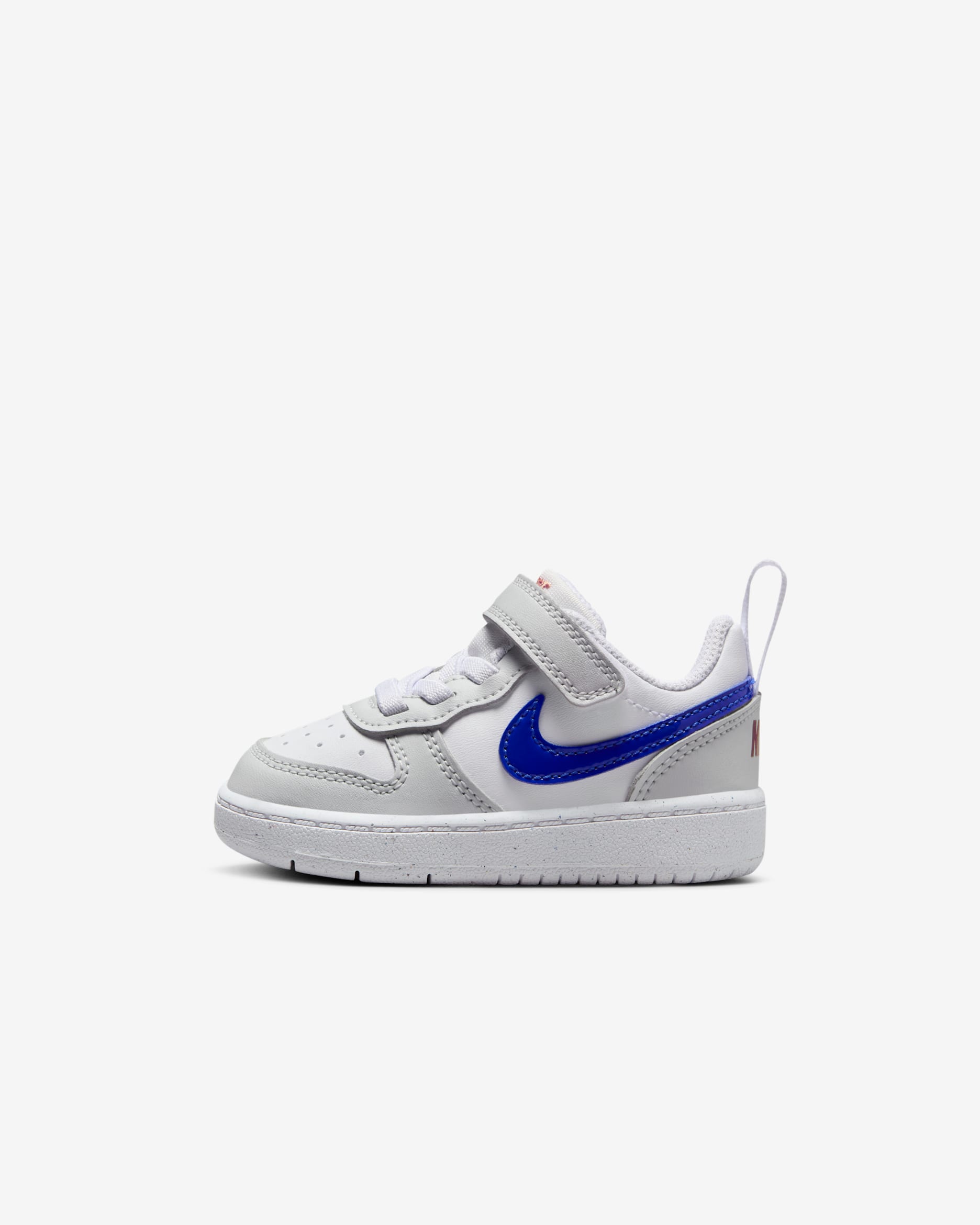 Nike Court Borough 低筒 Recraft 嬰幼兒鞋款 - 白色/Photon Dust/Terra Blush/Racer Blue