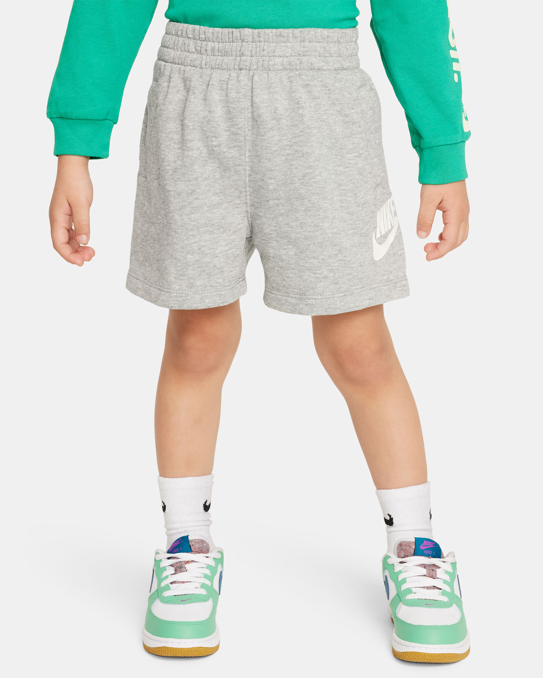 Nike Sportswear Club Toddler French Terry Shorts - Dark Grey Heather