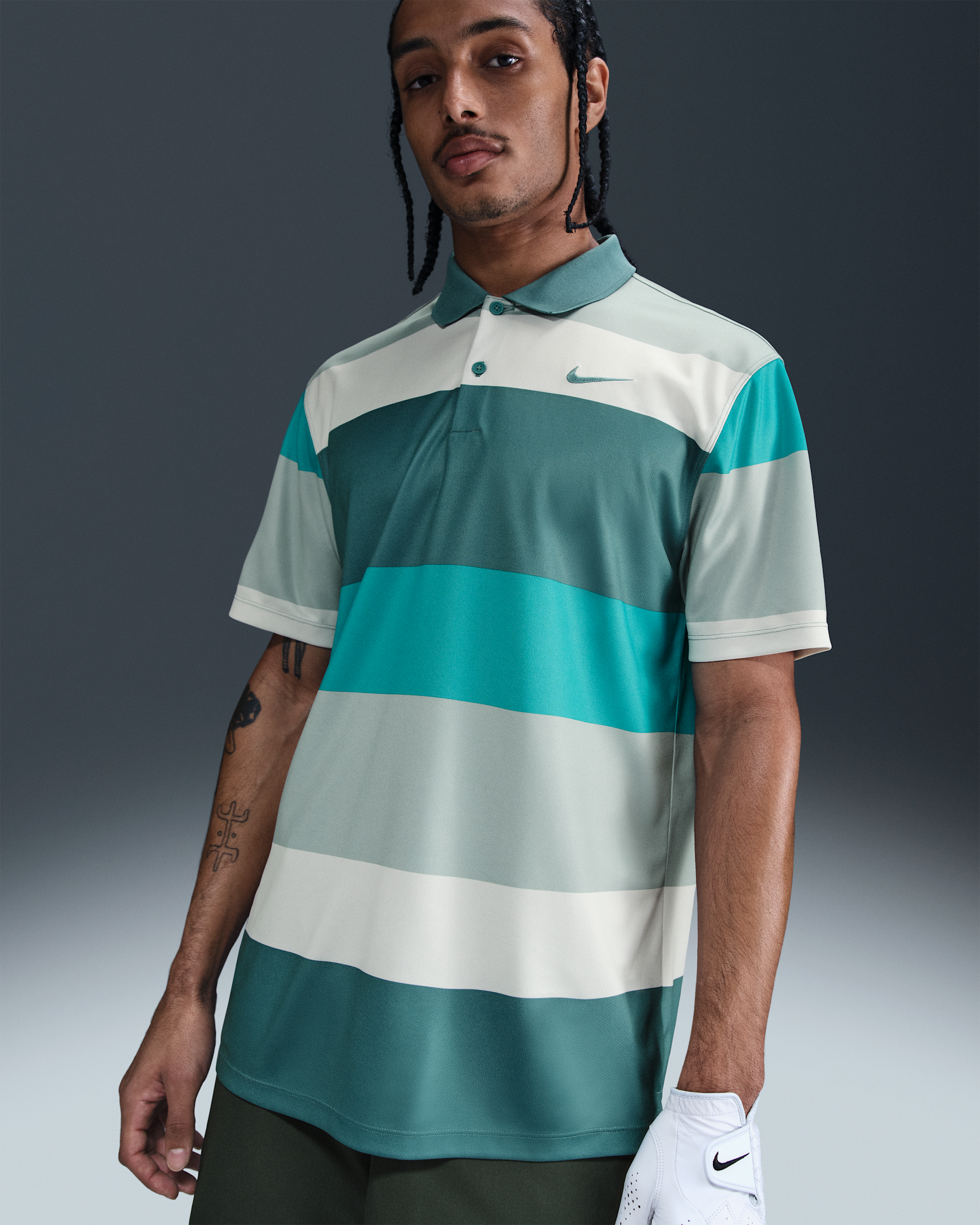 Polo de golf Dri-FIT para hombre Nike Victory+ - Azul verdoso mineral/Azul verdoso mineral/Azul verdoso mineral