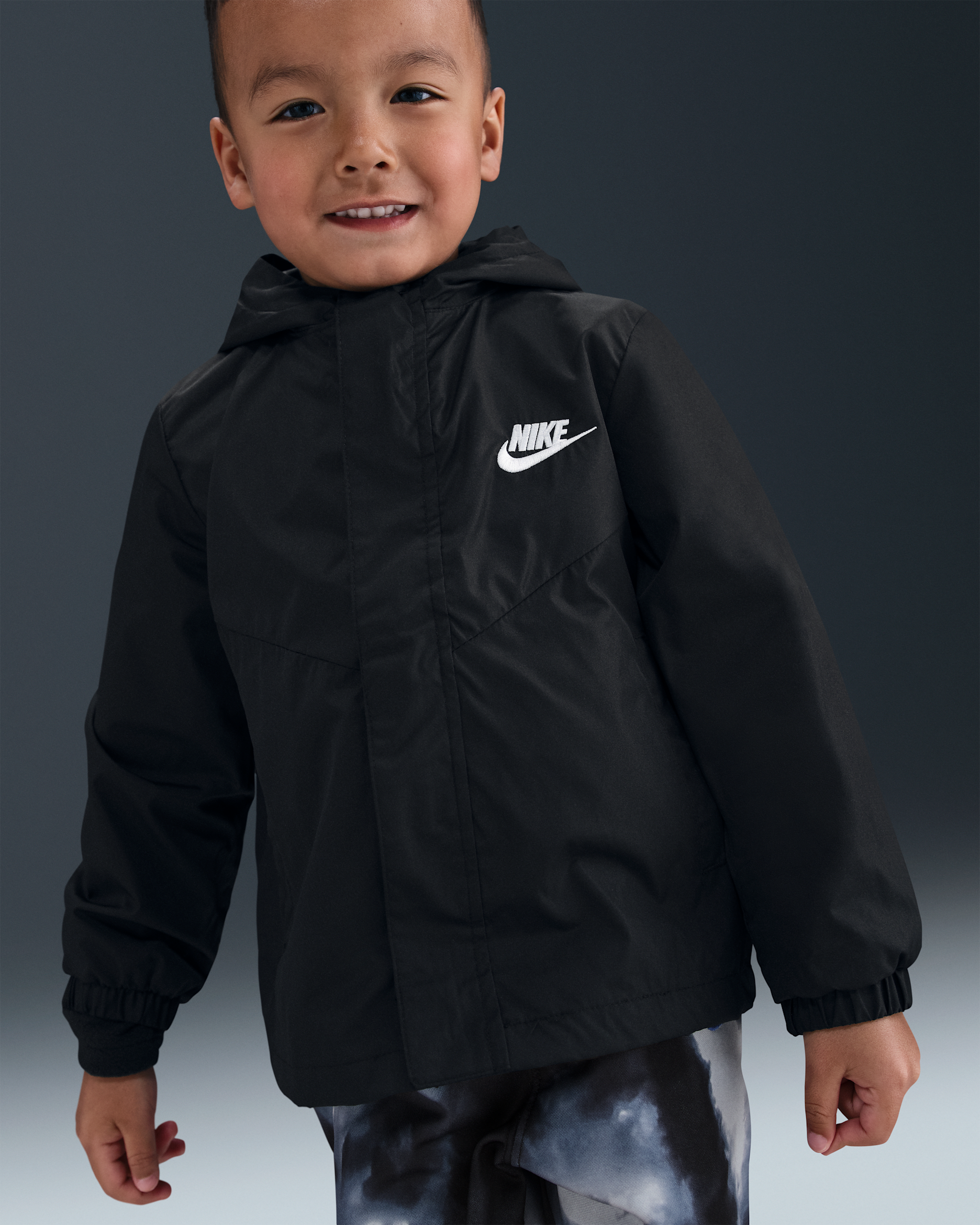 Chamarra infantil Nike System - Negro