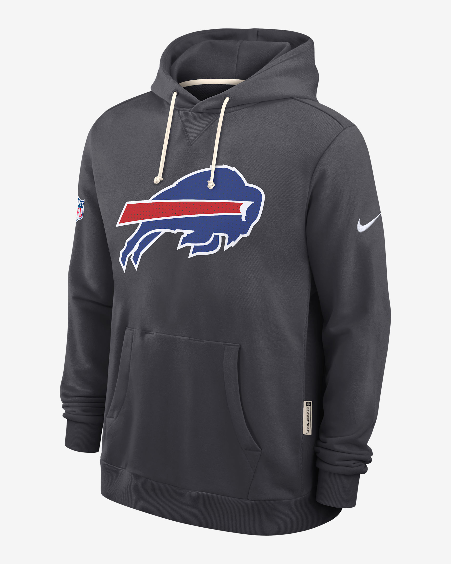 Buffalo Bills Initial Home Sideline Men's Nike Dri-FIT NFL Pullover Hoodie - Anthracite
