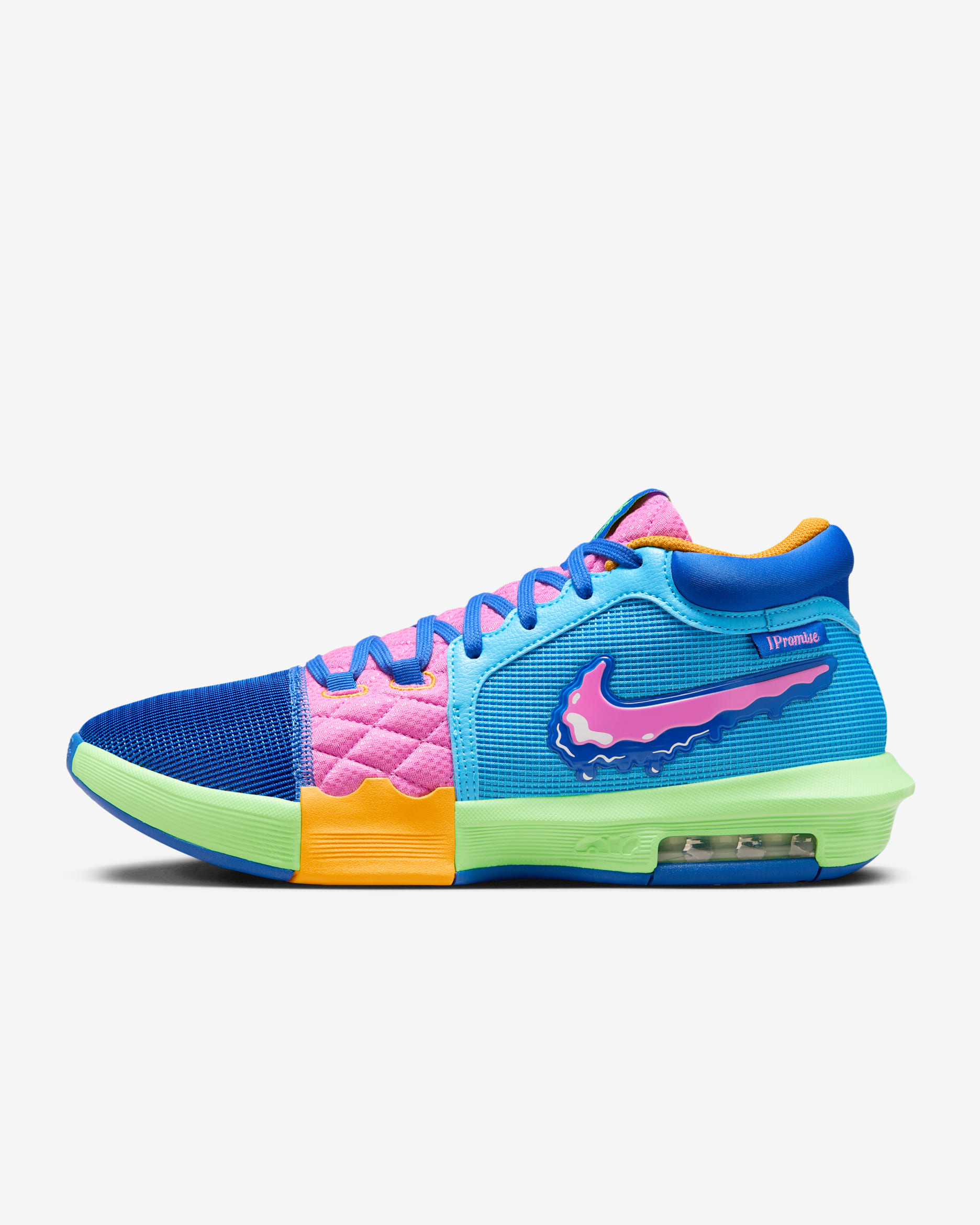 Tenis de básquetbol LeBron Witness 8 "I Promise School" - Multicolor/Azul báltico/Rosa alegre/Multicolor