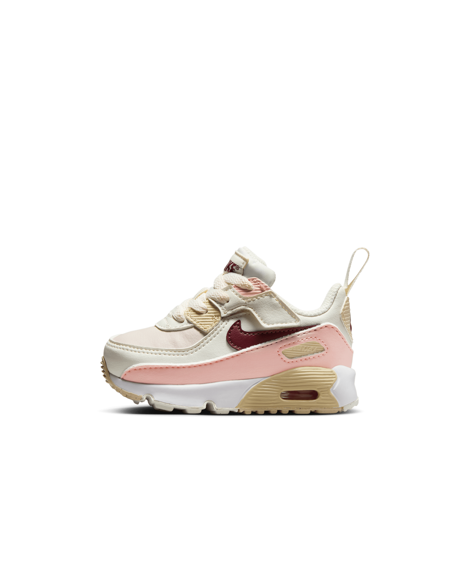 Nike Air Max 90 EasyOn Baby/Toddler Shoes - Phantom/Echo Pink/Sail/Dark Team Red