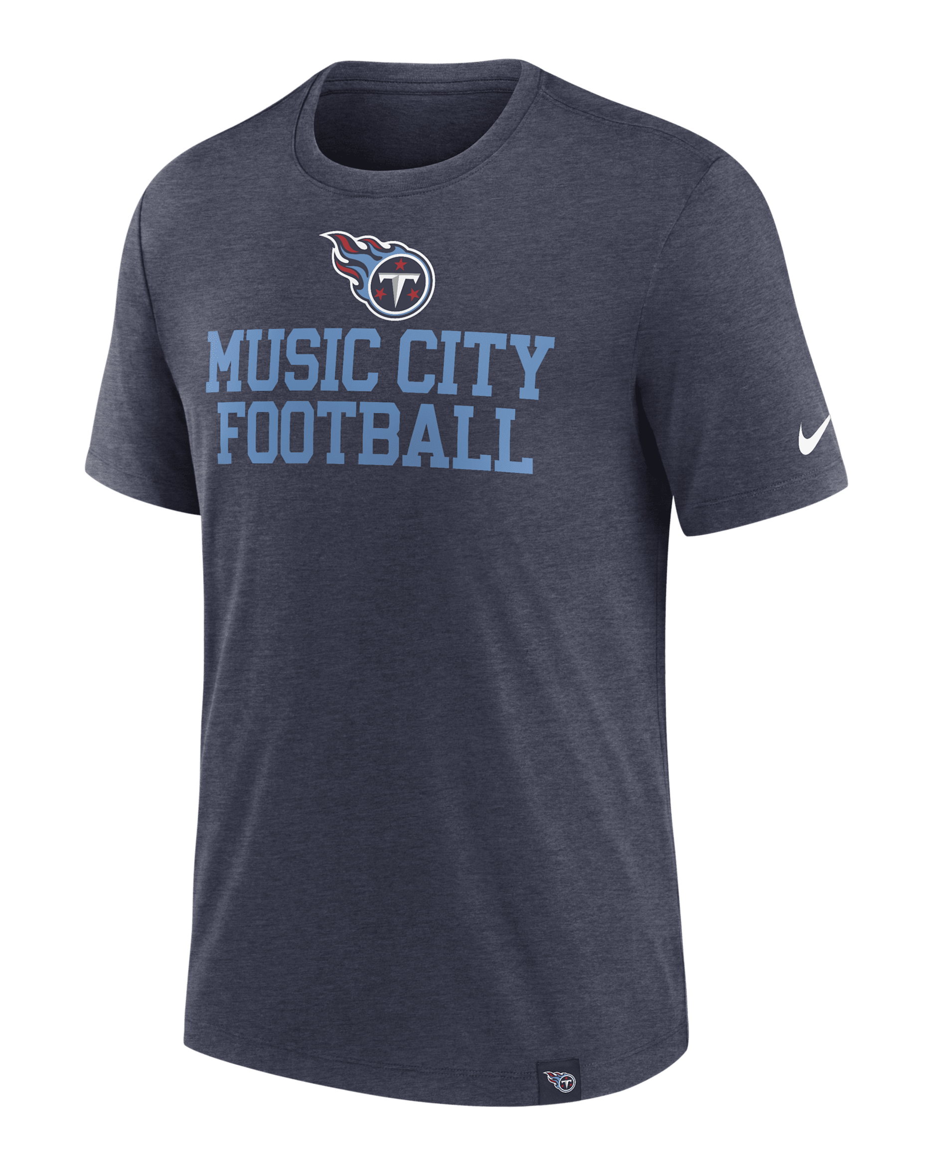 Tennessee Titans Blitz Men's Nike NFL T-Shirt - Navy Heather