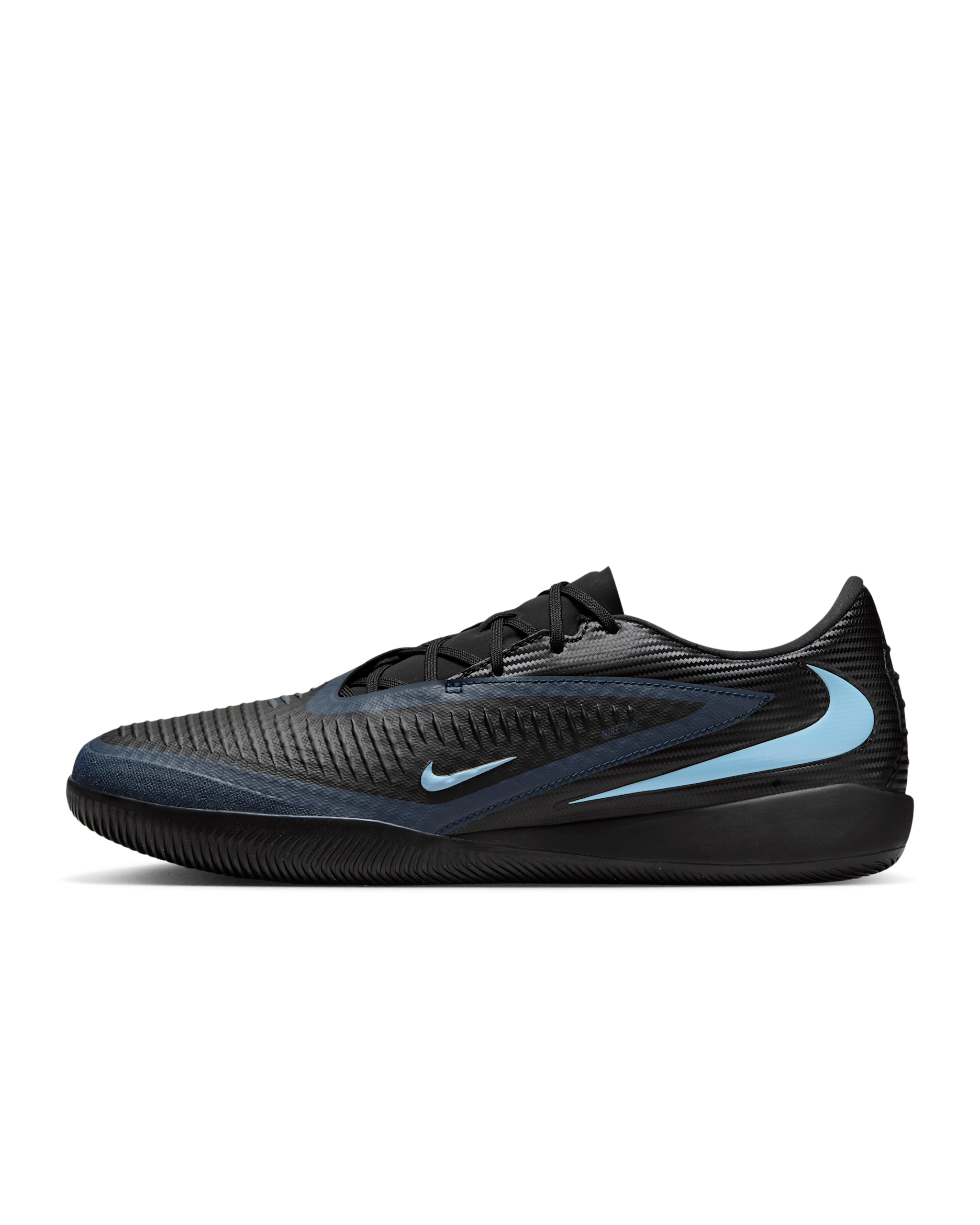 Nike Phantom 6 Low Academy Indoor Court Football Shoes - Black/Black