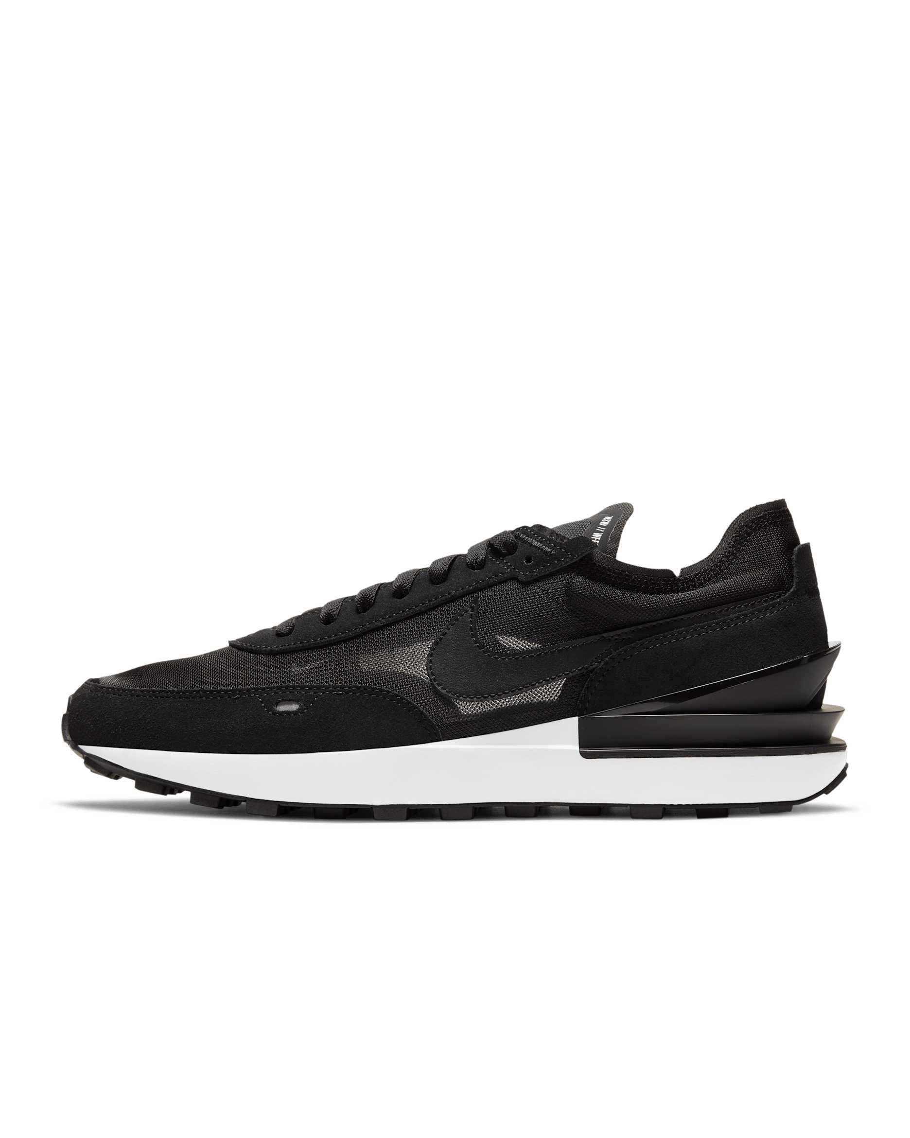 Nike Waffle One Men's Shoes - Black/White/Orange/Black