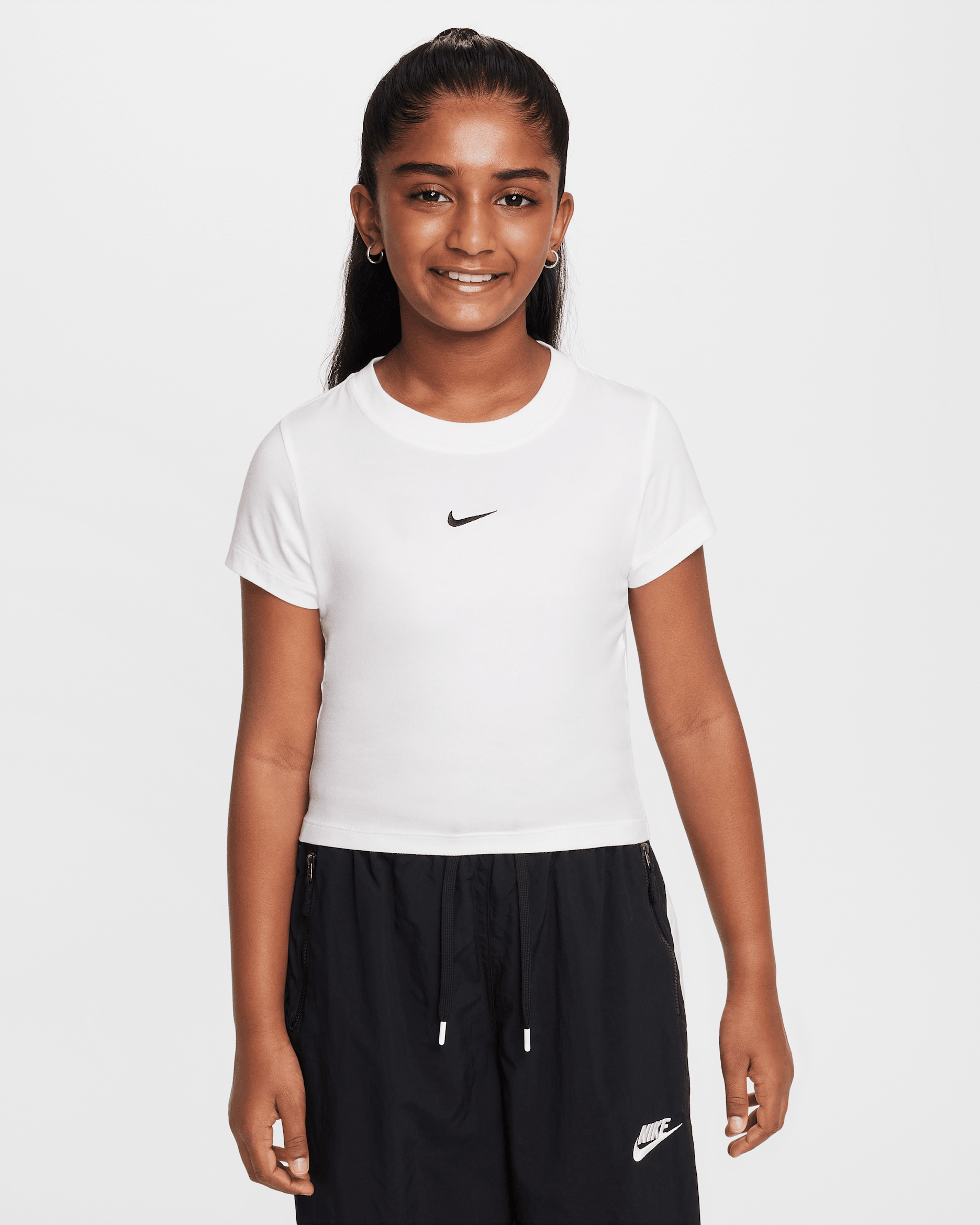 Crop T-Shirt Nike Sportswear για μεγάλα κορίτσια - Λευκό