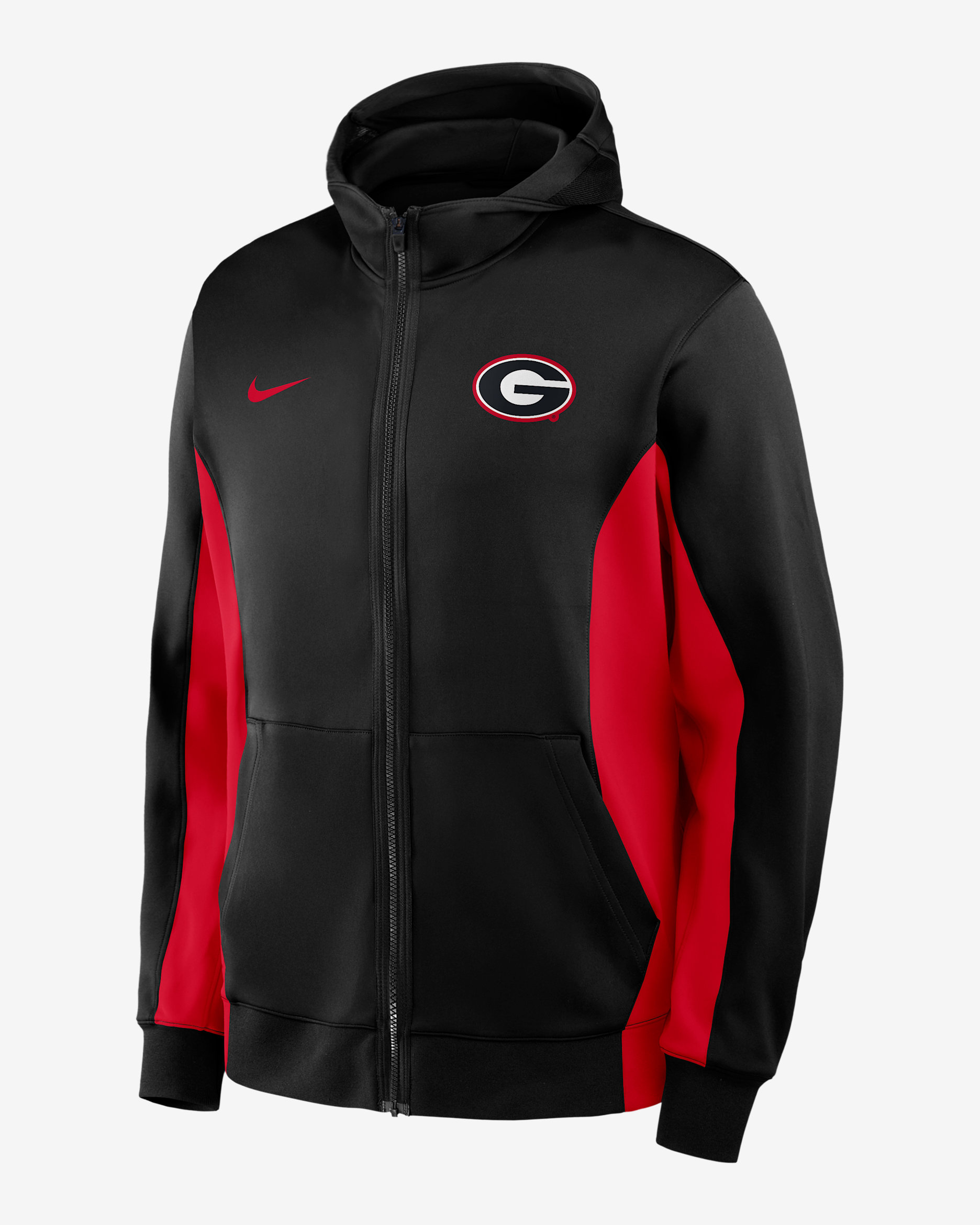 Georgia Game Men's Nike Dri-FIT College Full-Zip Hooded Jacket - Black