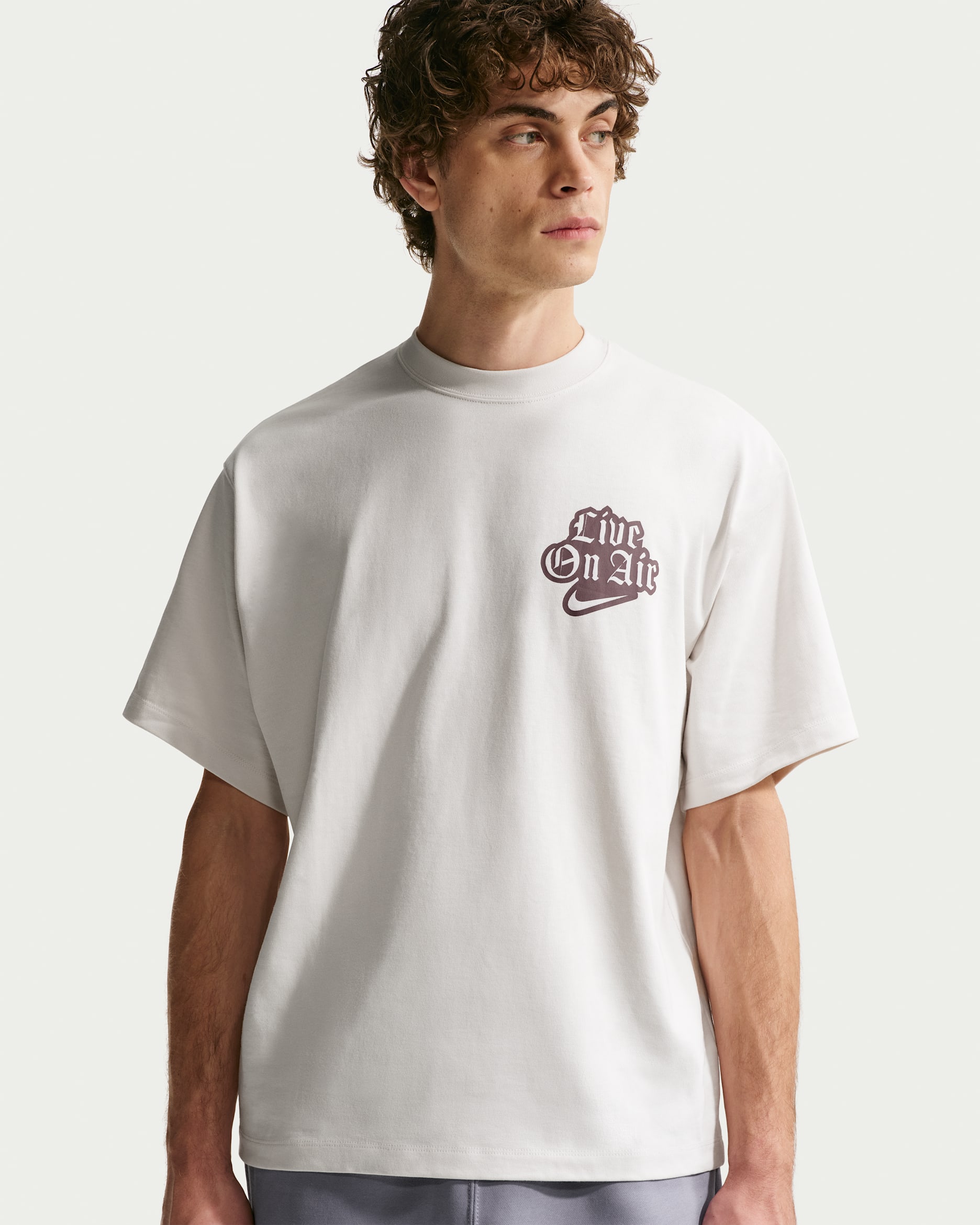 Pánské tričko Nike Solo Swoosh - Phantom