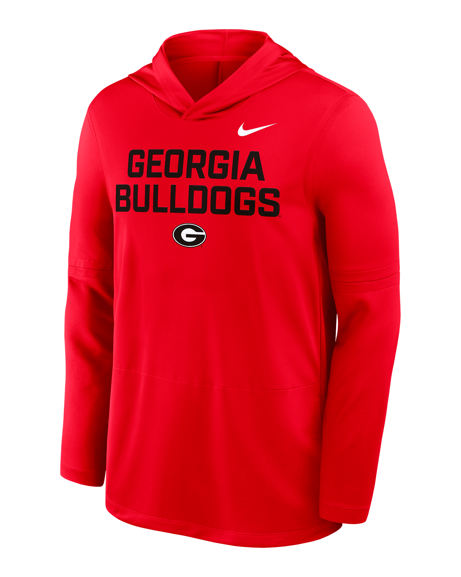 Georgia Sideline Men's Nike Dri-FIT College Long-Sleeve Hooded Top - Red