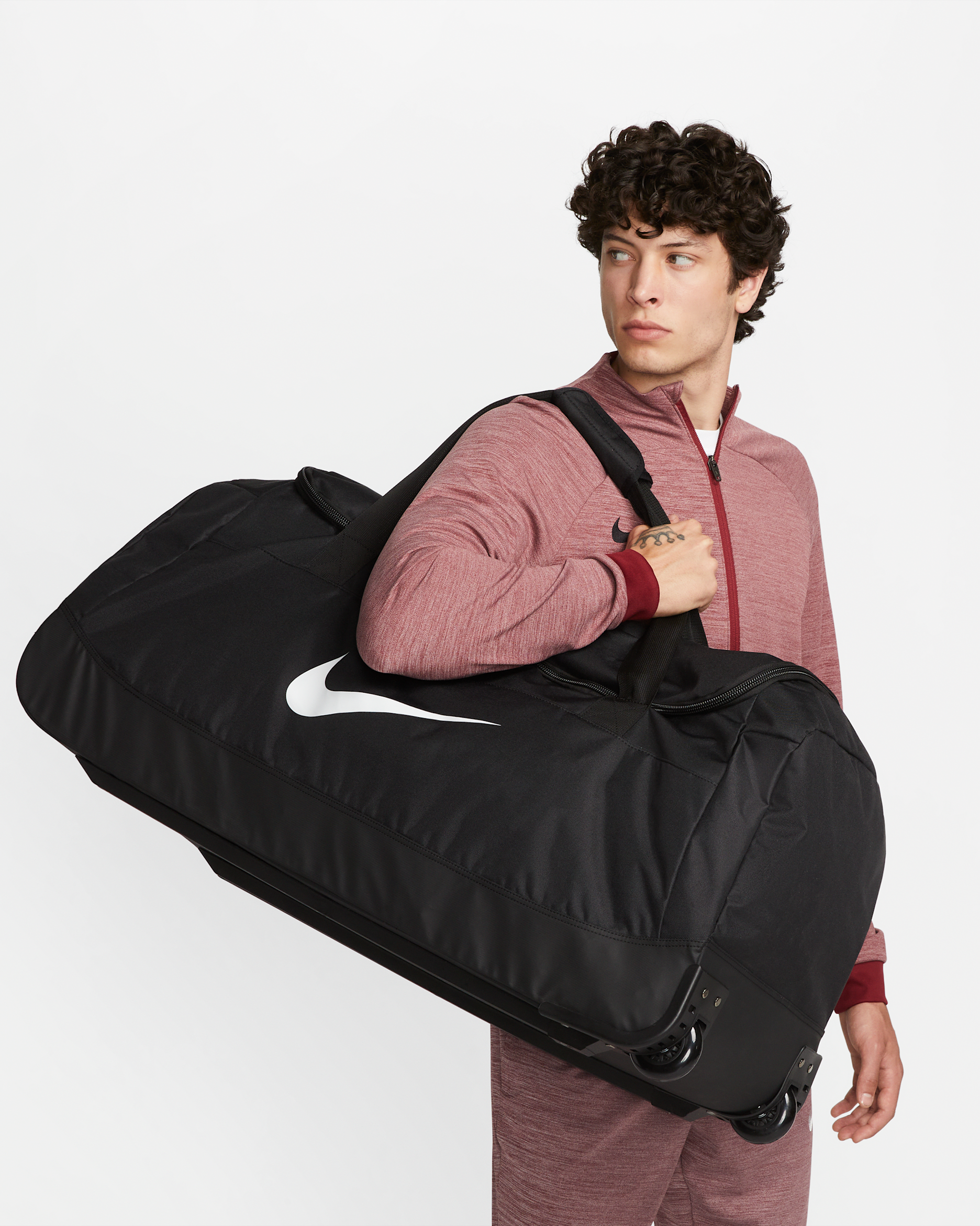 Nike Club Team Roller Bag (120L) - Black/Black/White