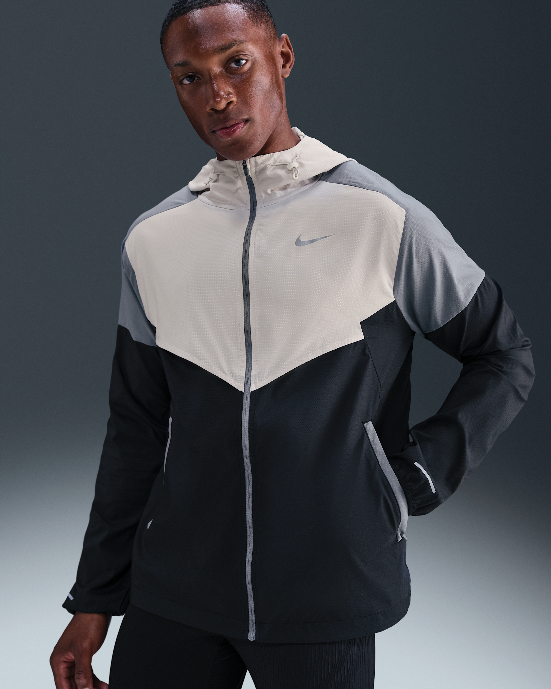Nike Impossibly Light Windrunner Men's Running Jacket - Light Bone/Cool Grey/Black