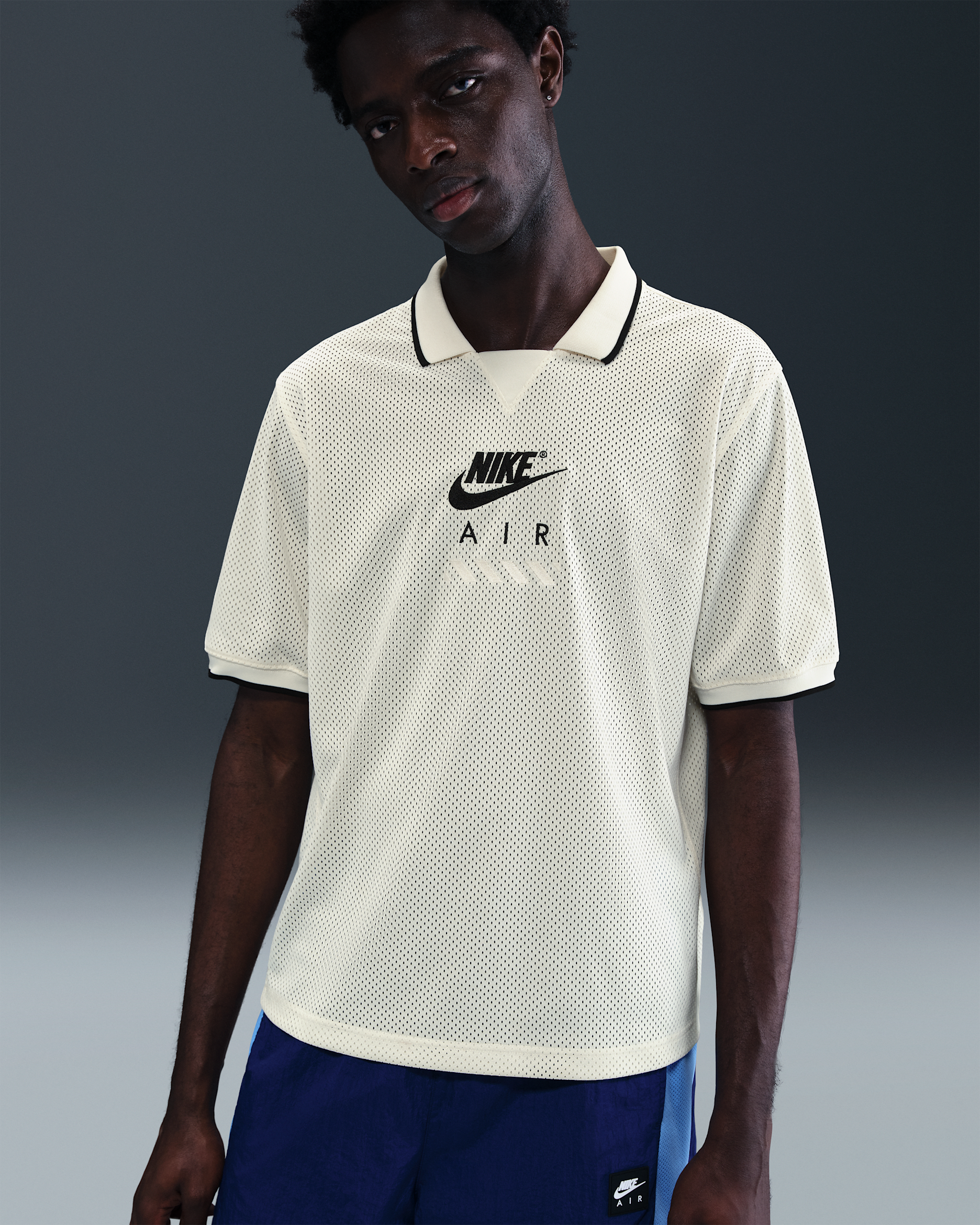 Jersey de fútbol para hombre Nike Air - Vela/Negro