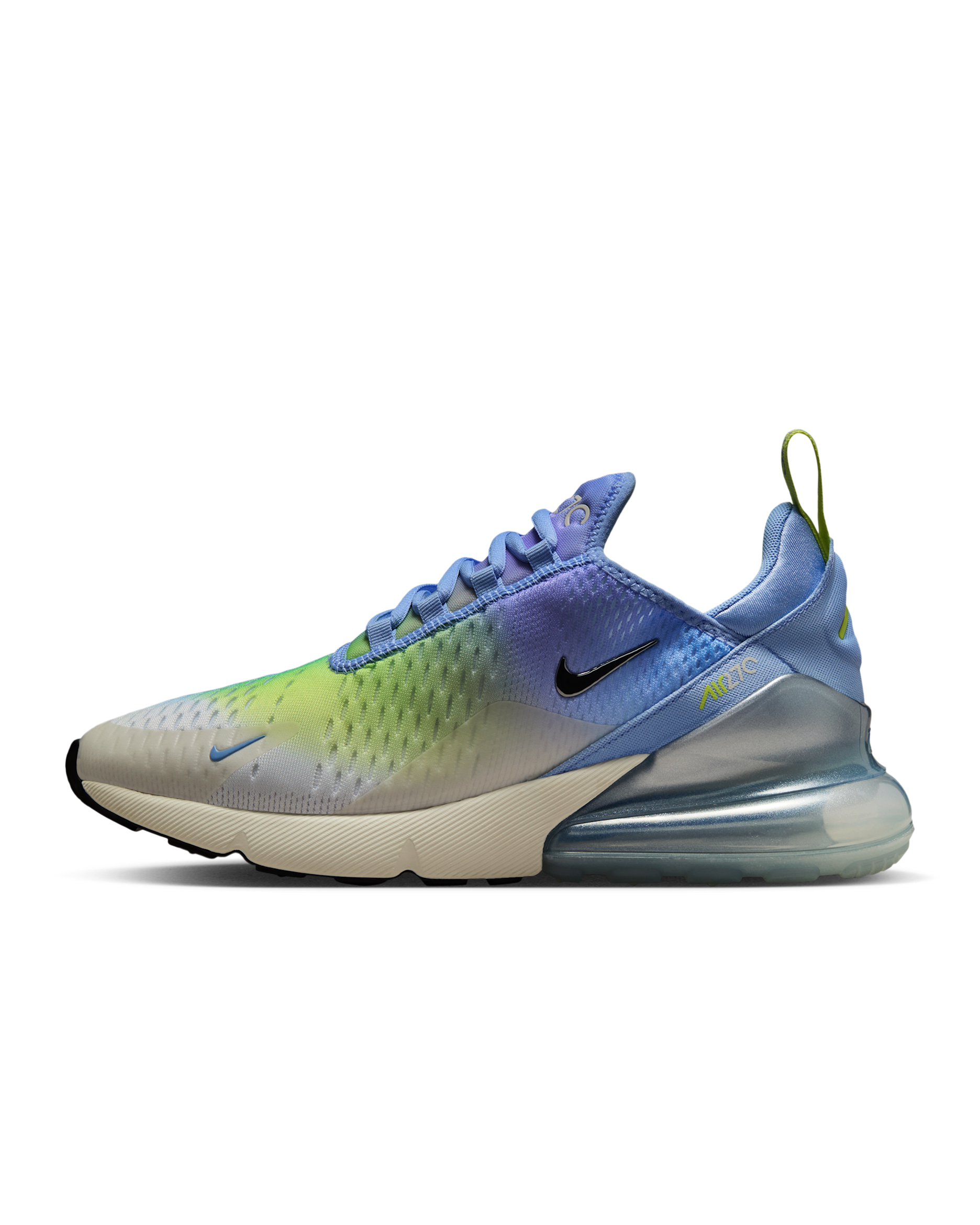 Nike Air Max 270 Women's Shoes - Aluminum/Hydrangeas/Light Lemon Twist/Metallic Silver