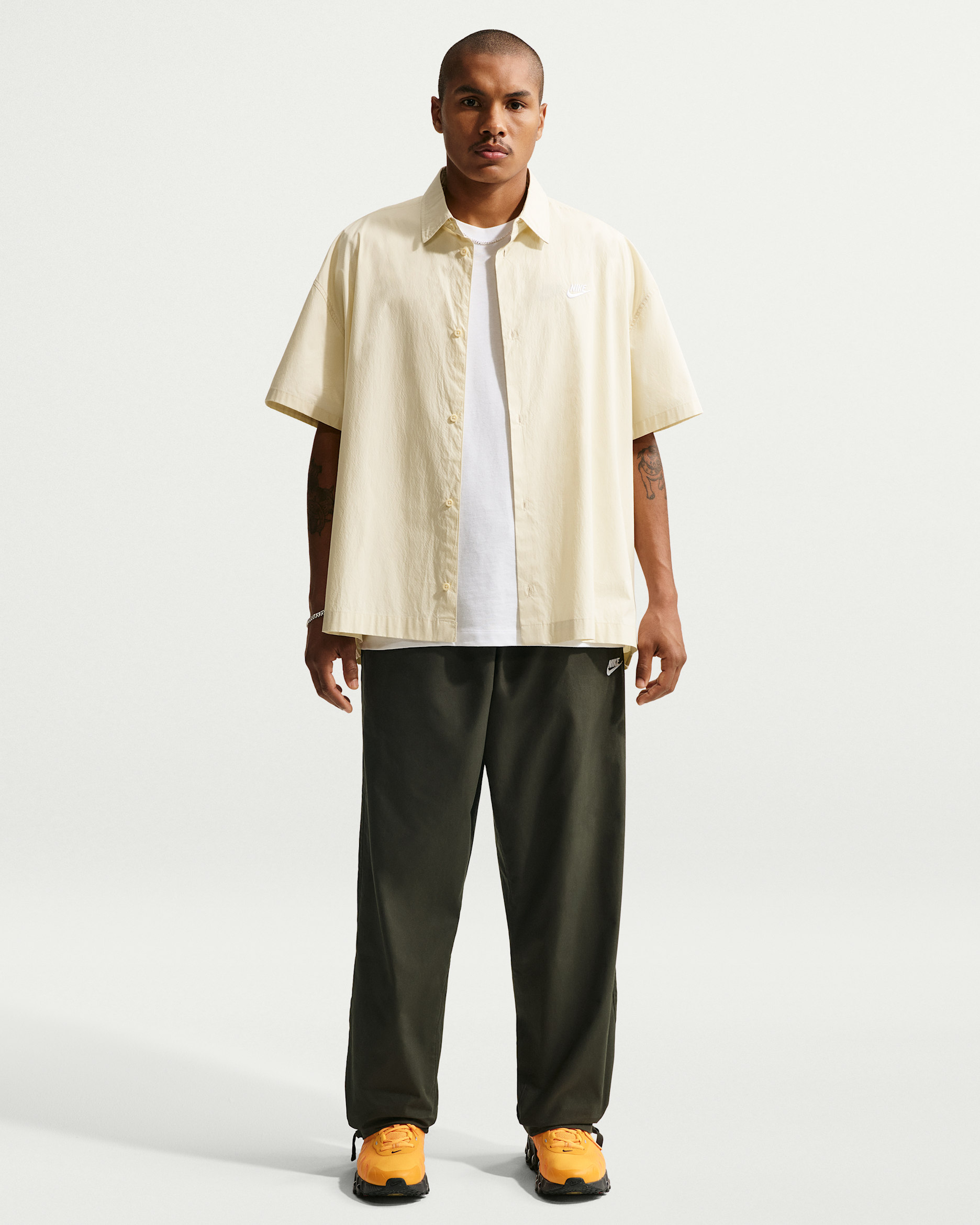 Nike Sportswear Club Men's Pants - Sequoia/White