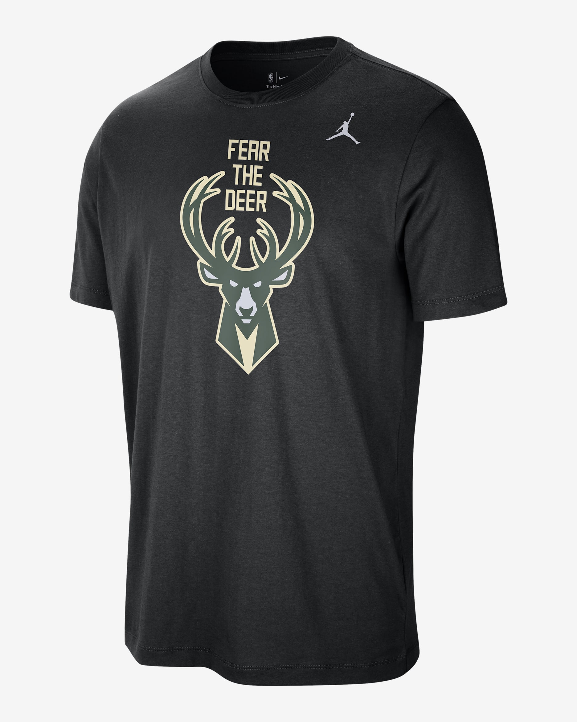 Milwaukee Bucks Essential Men's Jordan Statement T-Shirt - Black