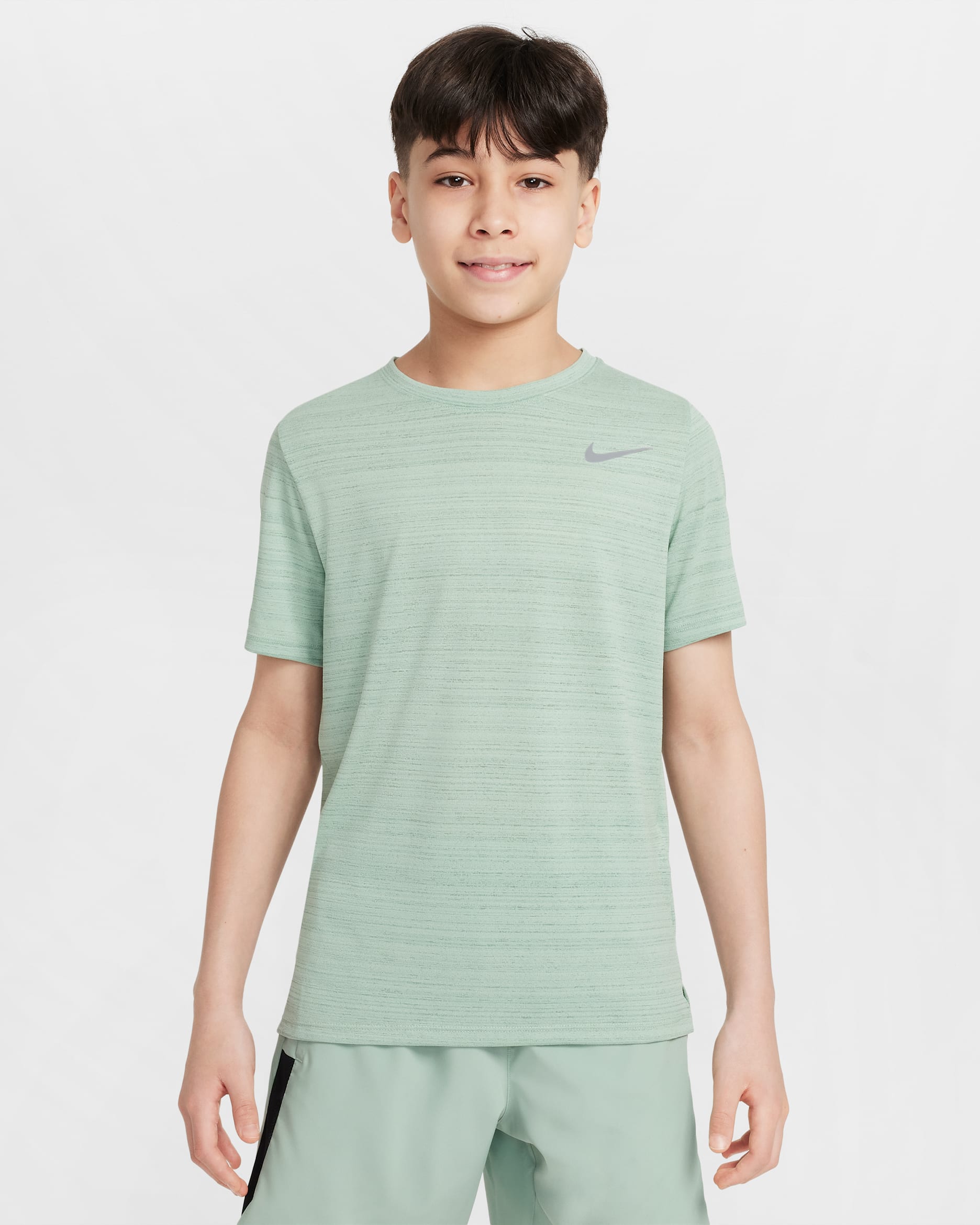 ナイキ Dri-FIT マイラー ジュニア (ボーイズ) トレーニングトップ - スチーム