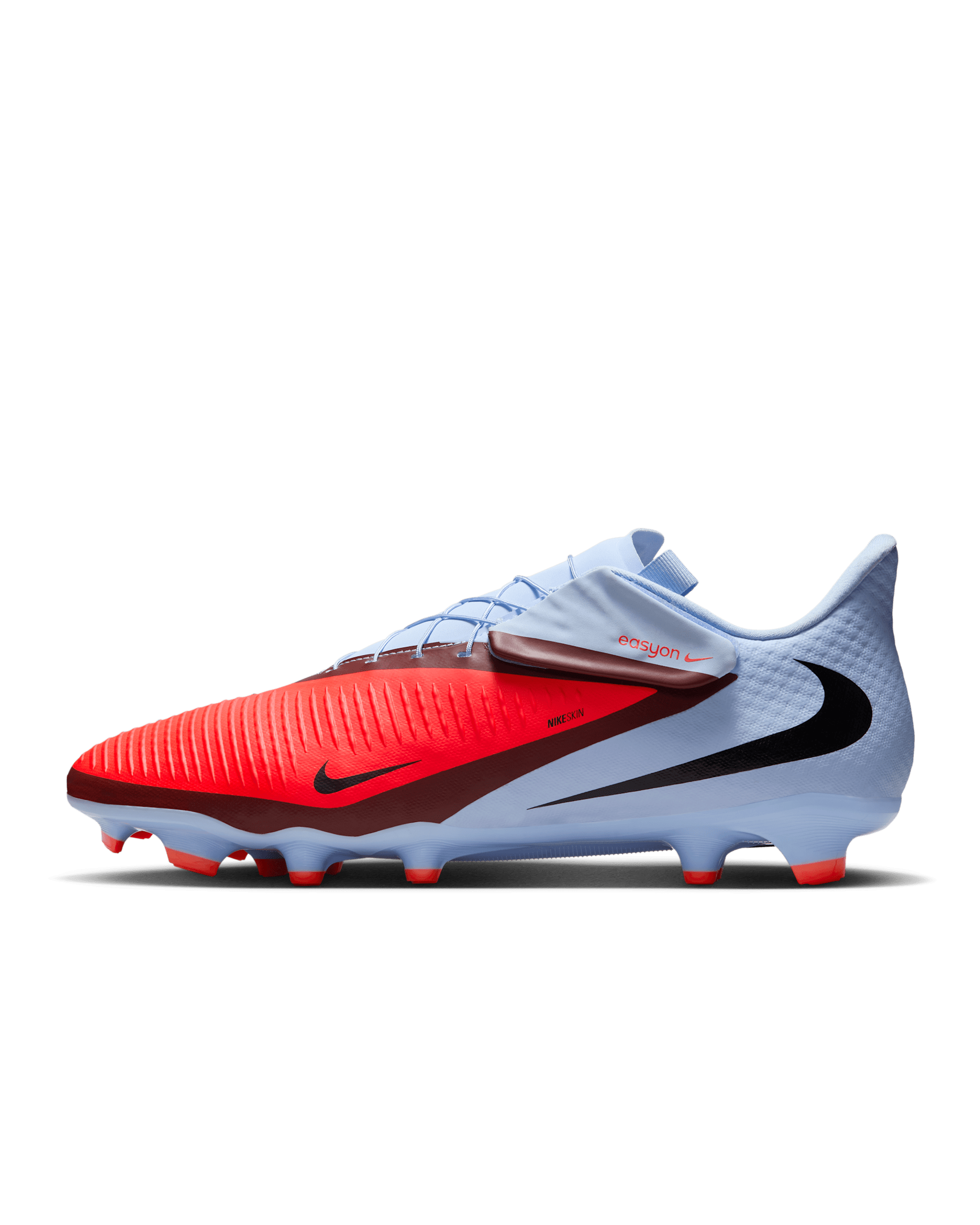 Crampons de foot multi-surfaces Nike Phantom 6 Low Academy EasyOn - Royal Tint/Bright Crimson