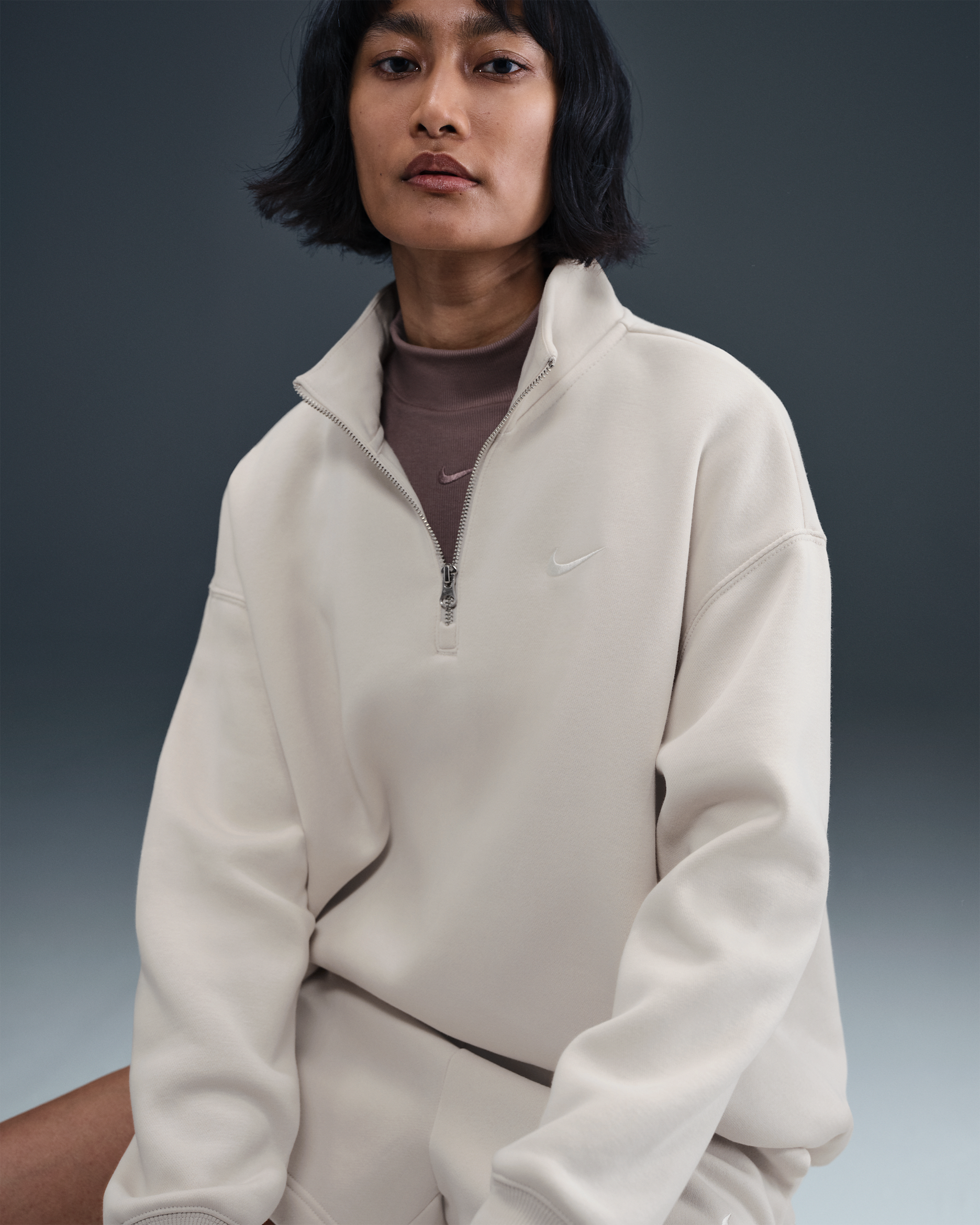 Nike Sportswear Phoenix Fleece Women's Oversized 1/4-Zip Long Sweatshirt