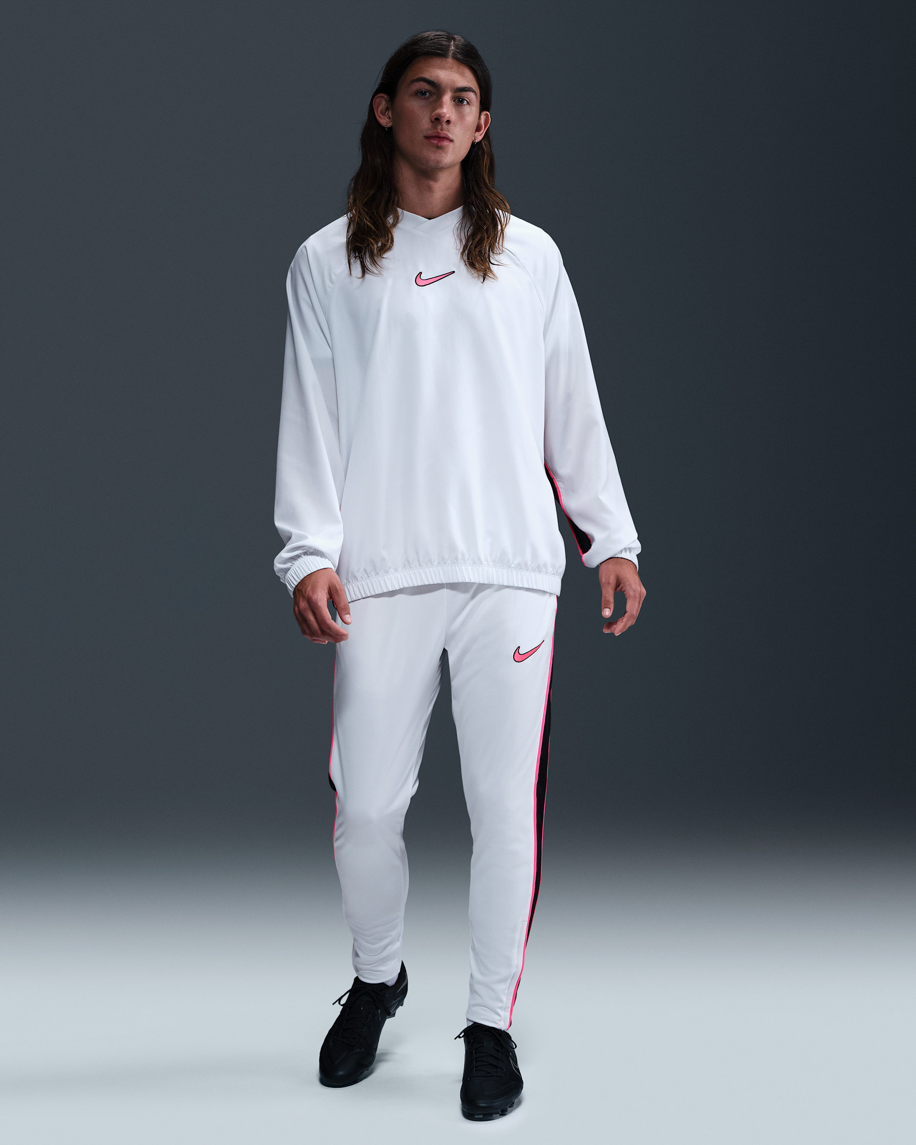 Nike Academy+ Men's Dri-FIT Soccer Pants - Summit White/Black/Hyper Pink