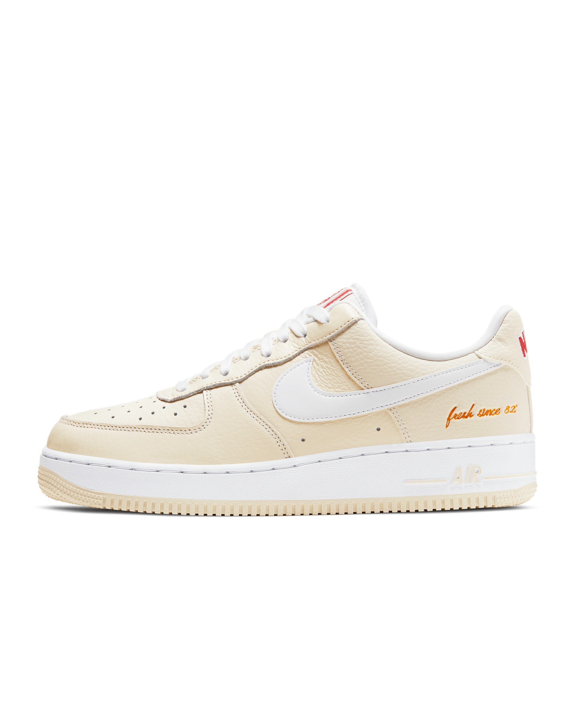 Nike Air Force 1 '07 Premium Men's Shoes - Coconut Milk/University Red/Metallic Gold/White