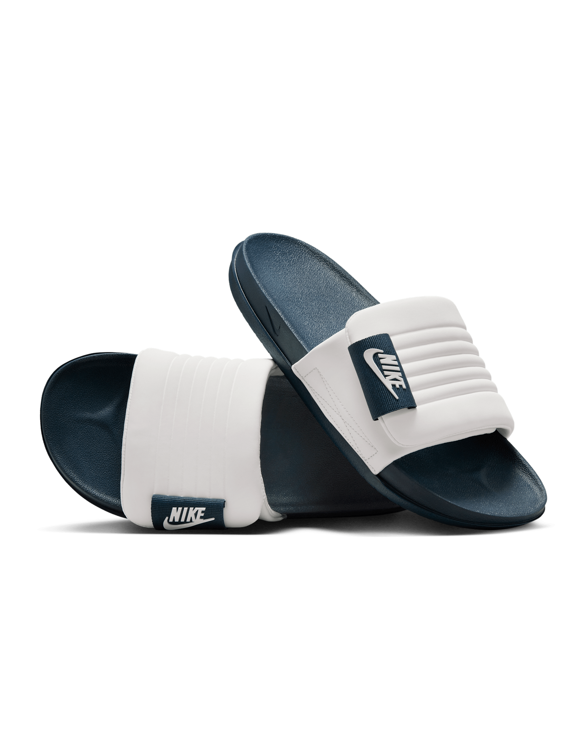 Nike Offcourt Adjust Men's Slides - Sail/Armoury Navy/Sail