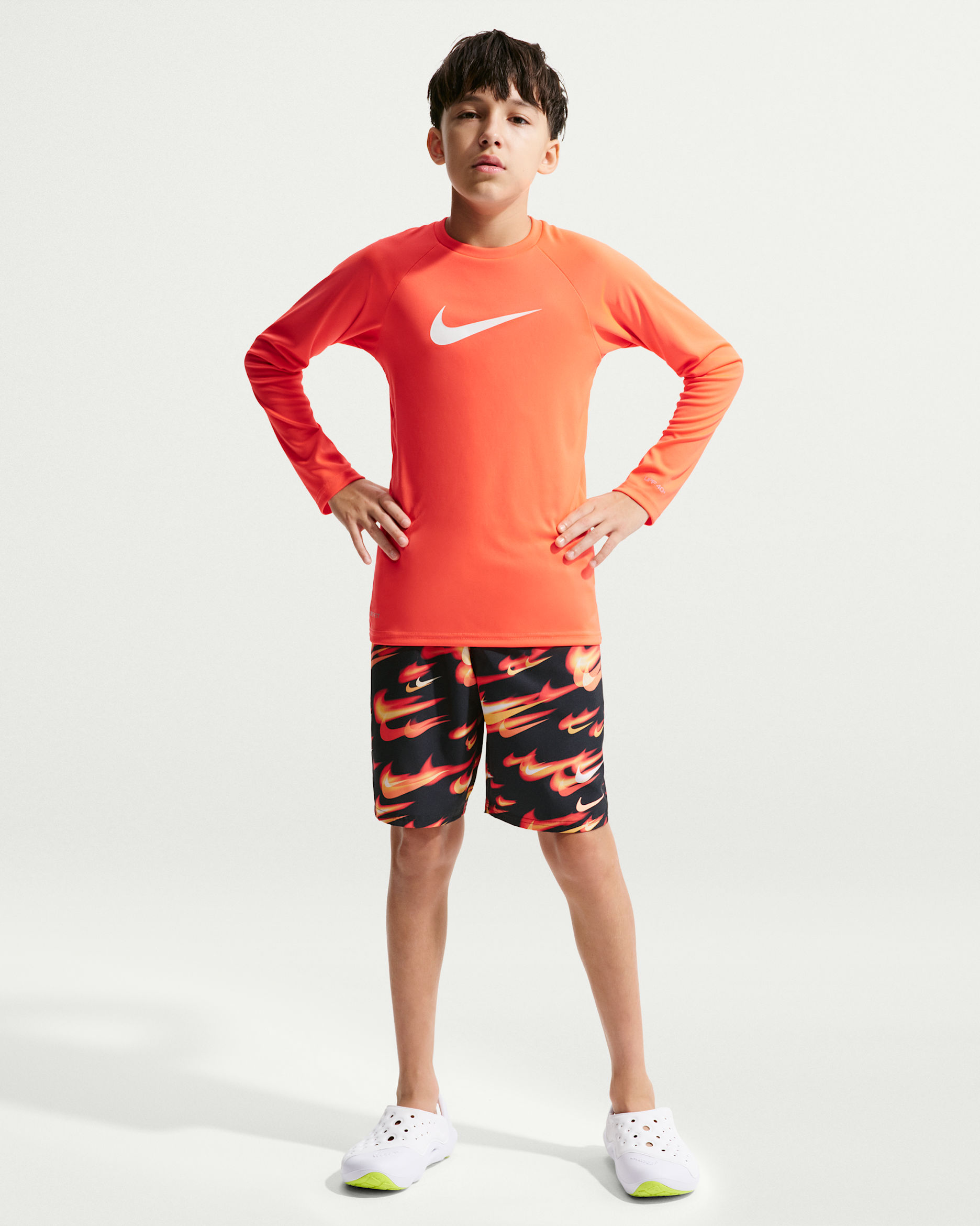 Nike Swim Breaker Big Kids' (Boys') 7" Boxer Volley Short - University Red