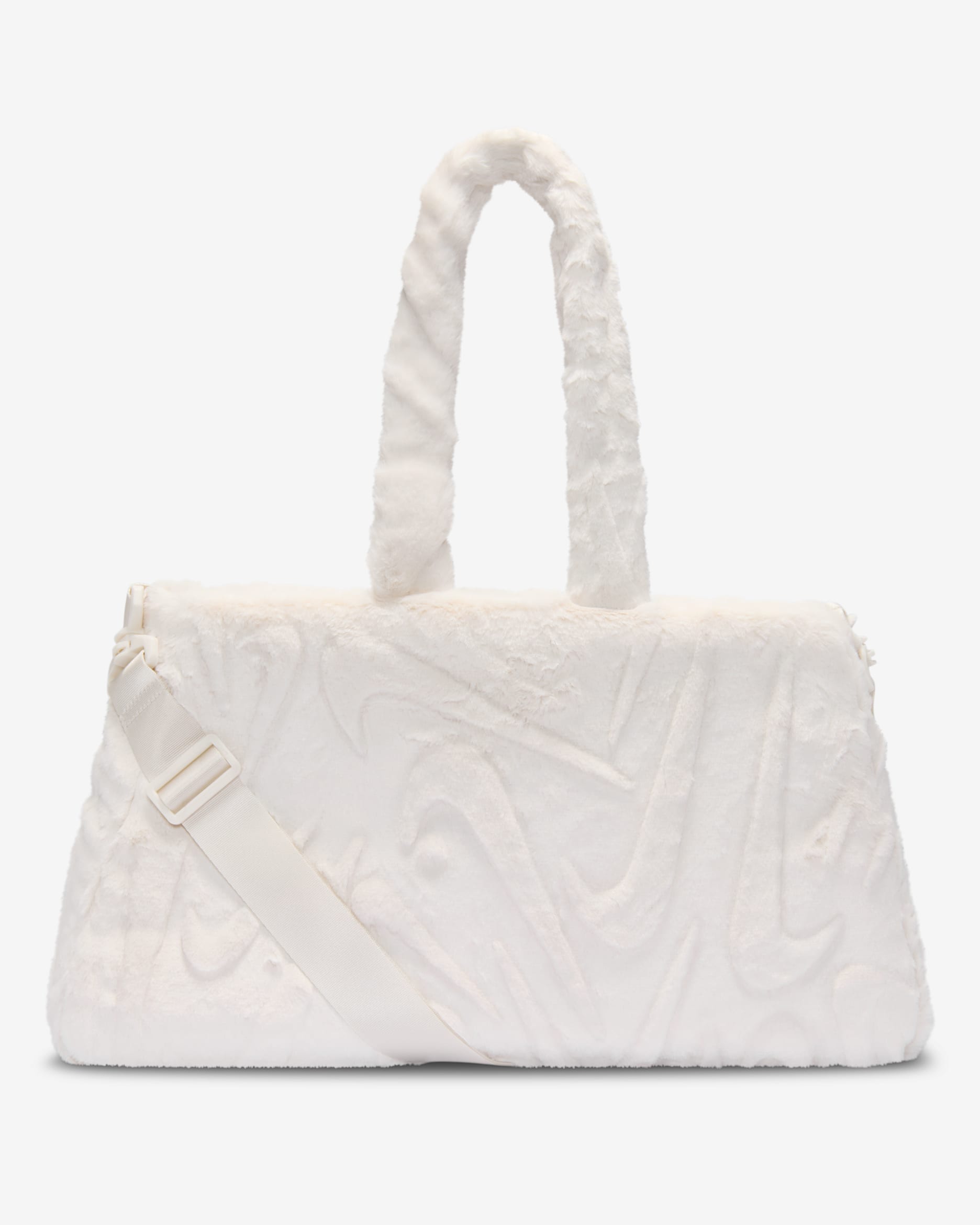 Väska Nike Sportswear i fuskpäls (10 l) - Phantom/Phantom/Metallic Gold Grain