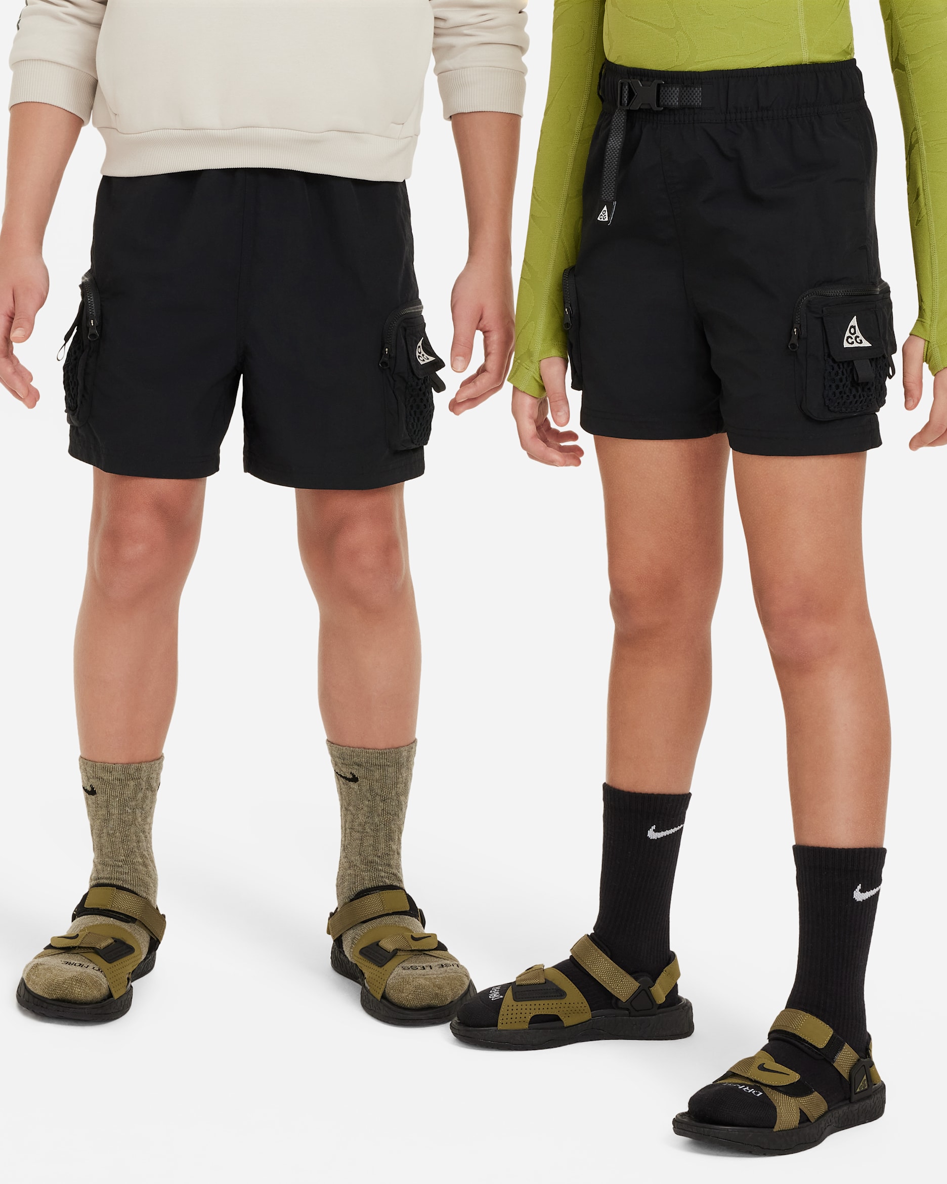 Nike ACG Older Kids' Cargo Shorts - Black/Black/Black/Summit White