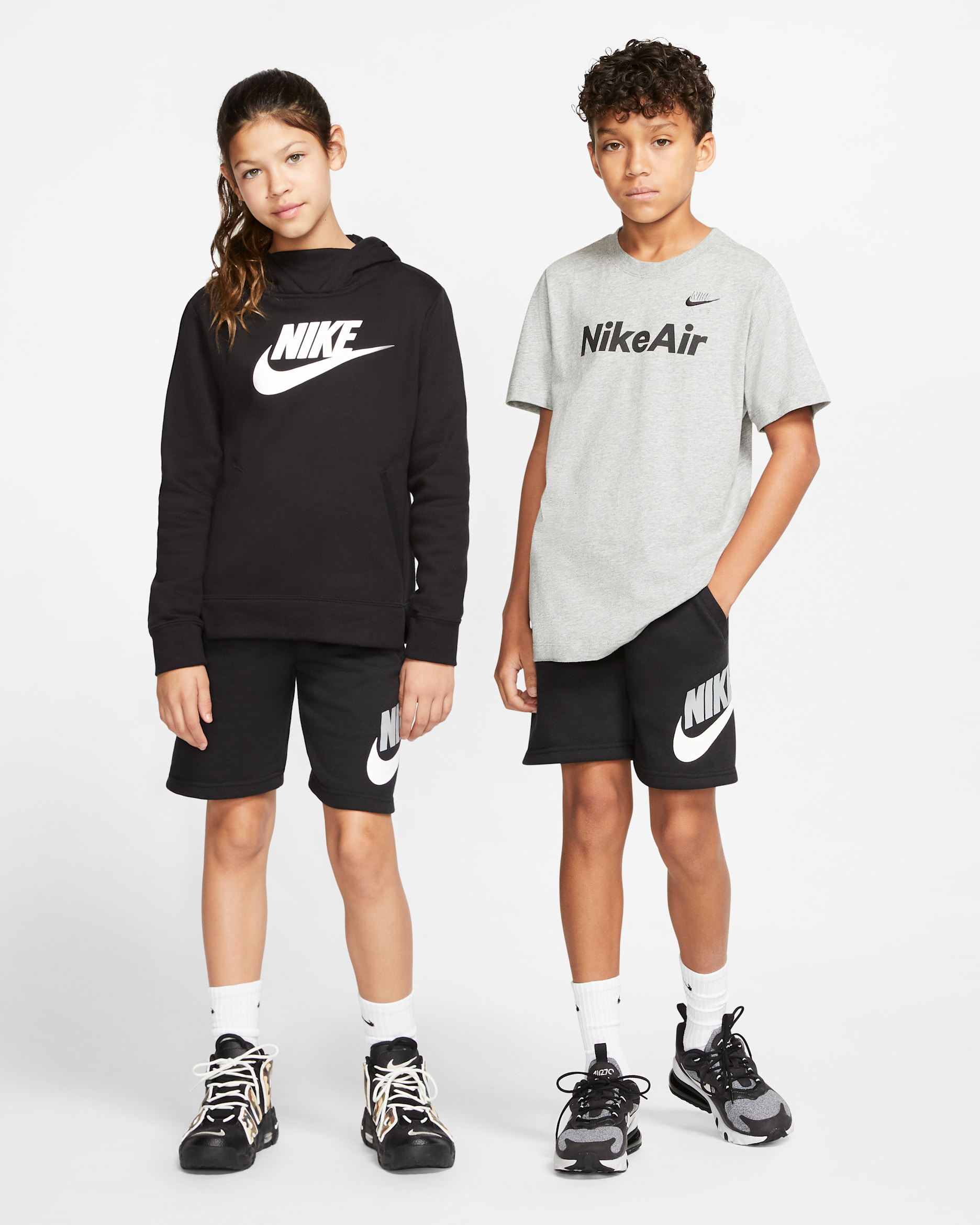 Nike Sportswear Club Fleece Older Kids' Shorts - Black/Black