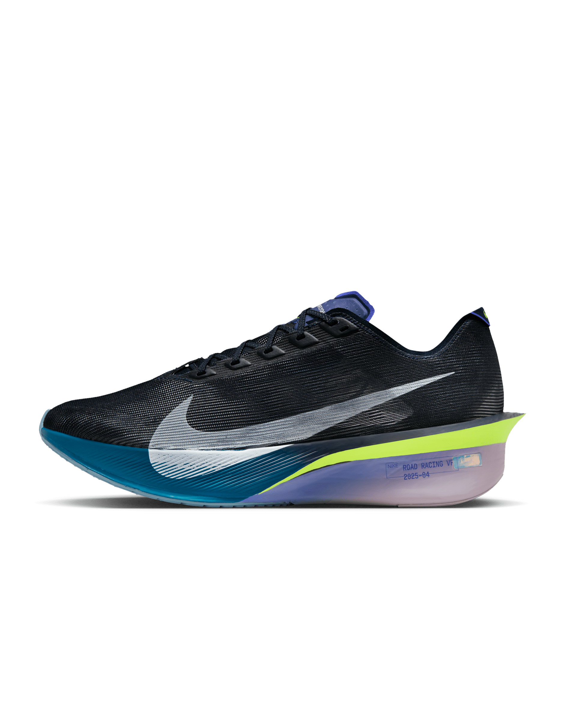 Tenis de carrera en pavimento para hombre Nike Vaporfly 4 - Obsidiana/Violeta persa/Verde abismo/Blanco