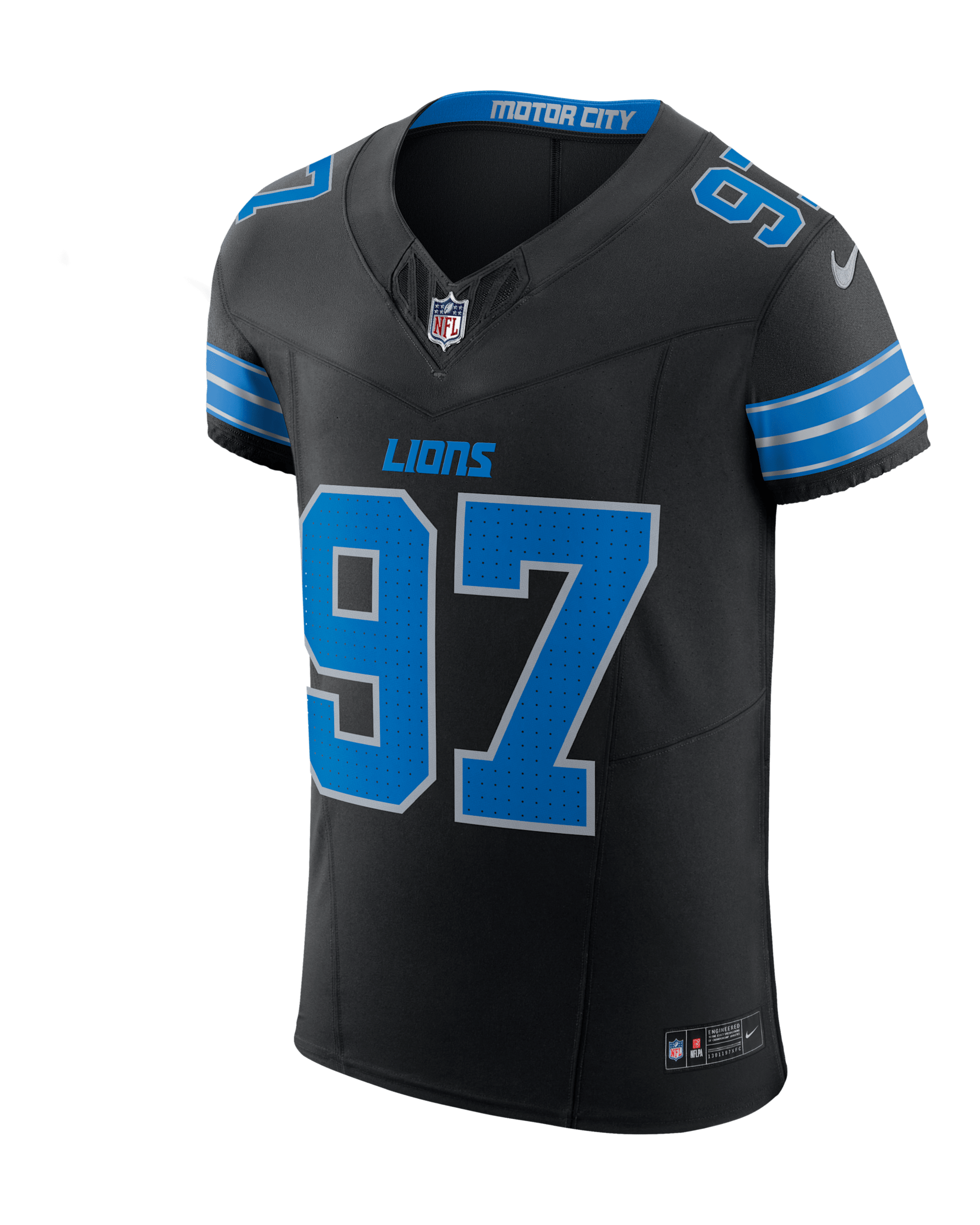 Aidan Hutchinson Detroit Lions Men's Nike Dri-FIT NFL Elite Football Jersey - Black