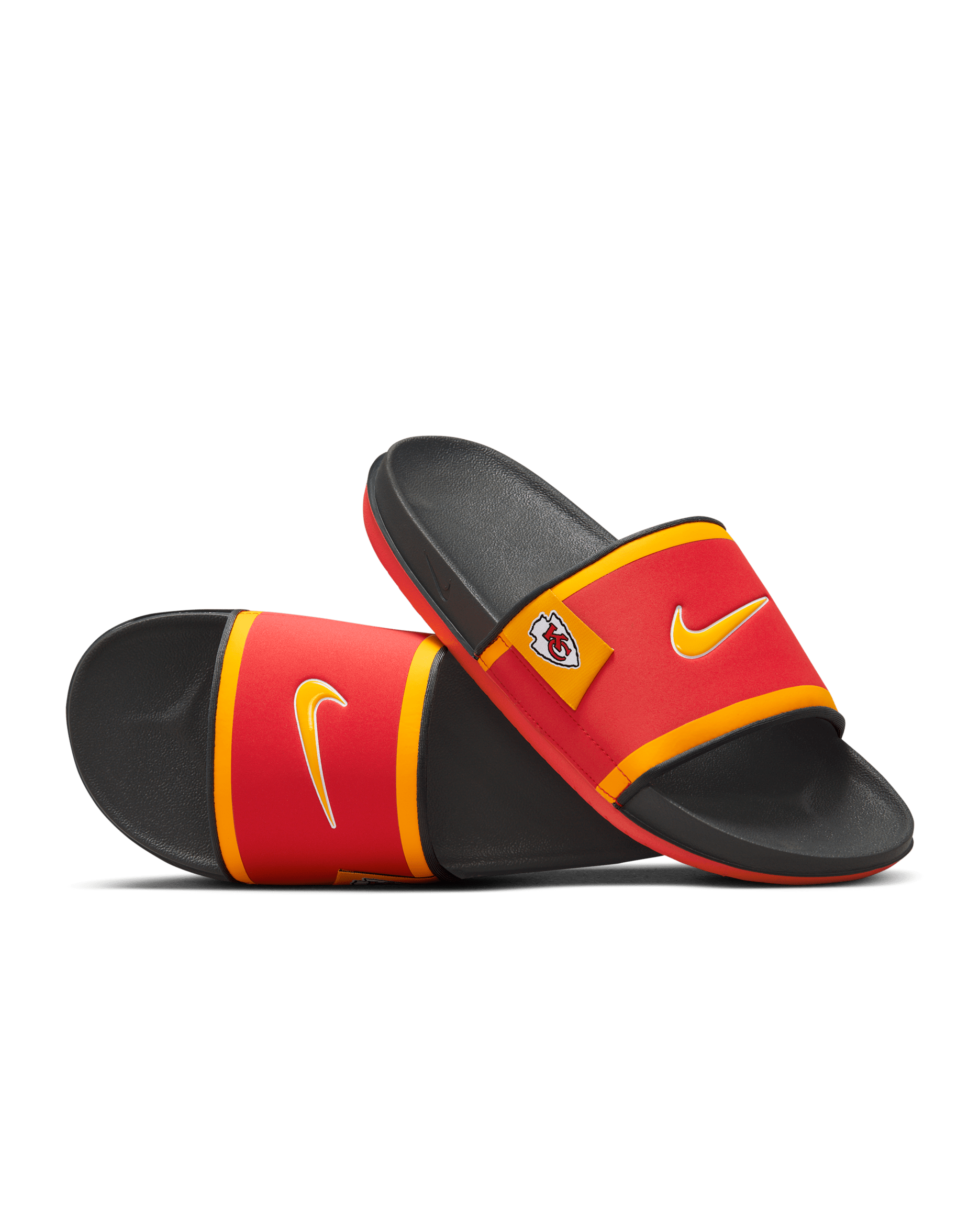 Nike Offcourt (Kansas City Chiefs) Offcourt Slides - University Red/Dark Smoke Grey/University Gold