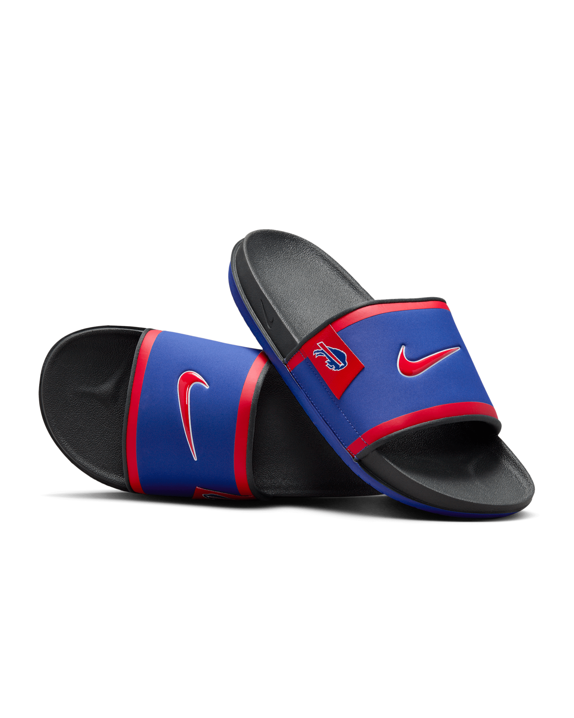 Nike Offcourt (Buffalo Bills) Offcourt Slides - Old Royal/Dark Smoke Grey/University Red