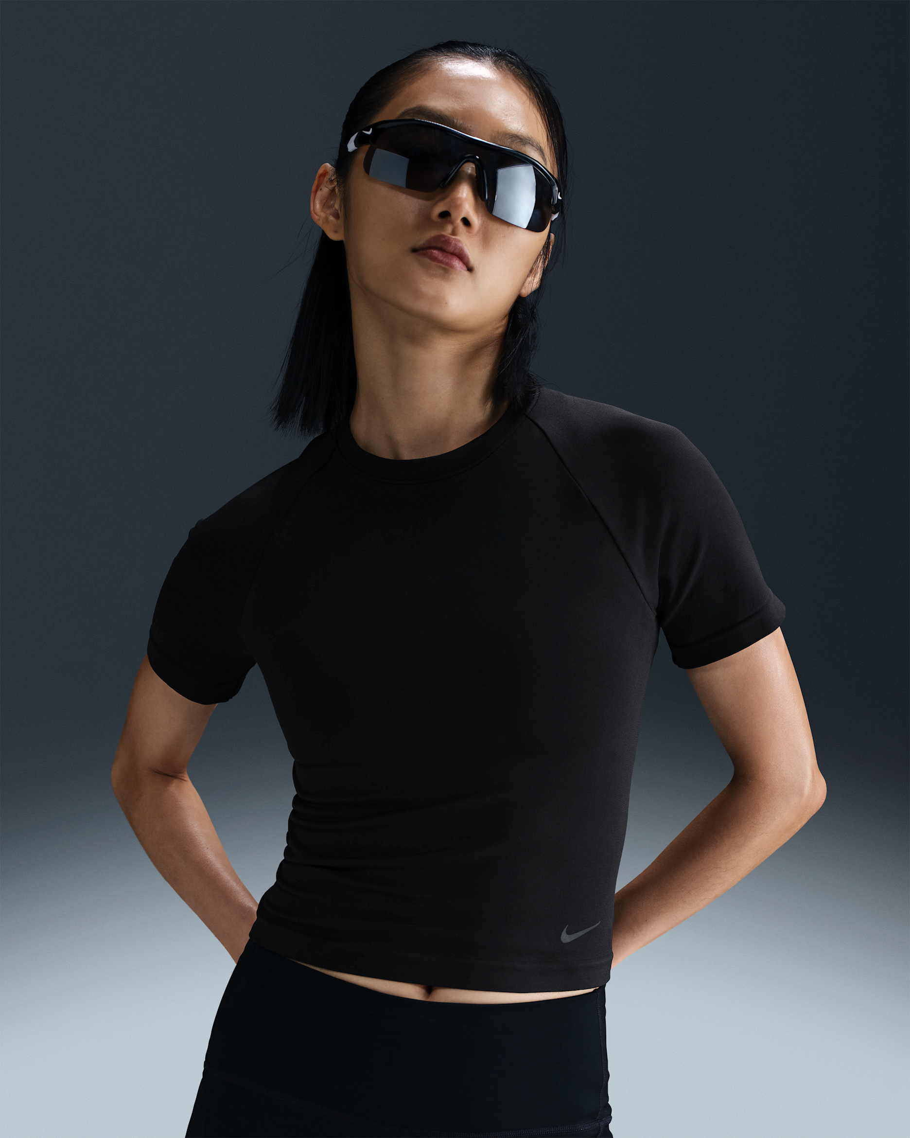 Nike Running Division Women's Dri-FIT Short-Sleeve Running Top - Black