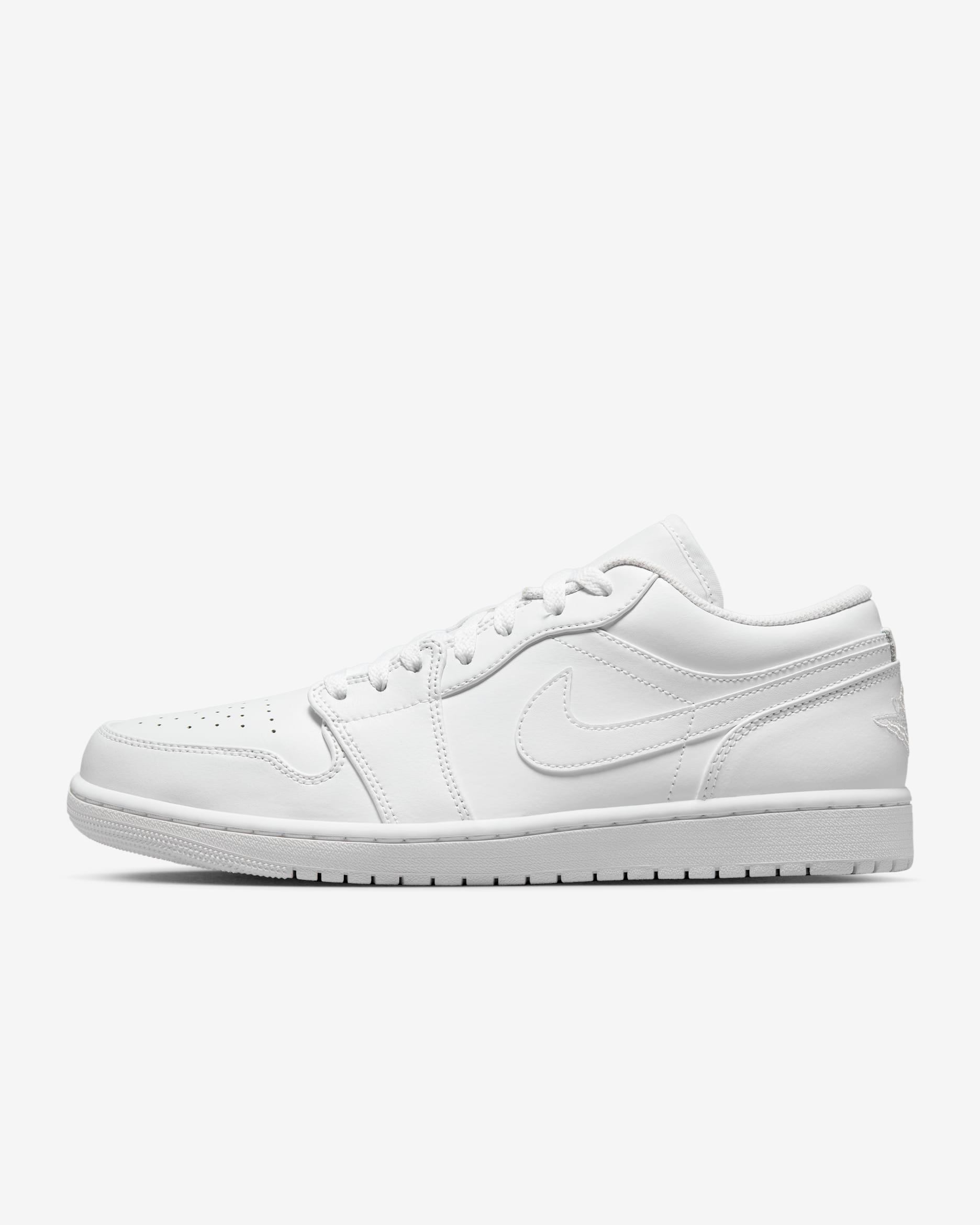 Air Jordan 1 Low Herrenschuh - Weiß/Weiß/Weiß