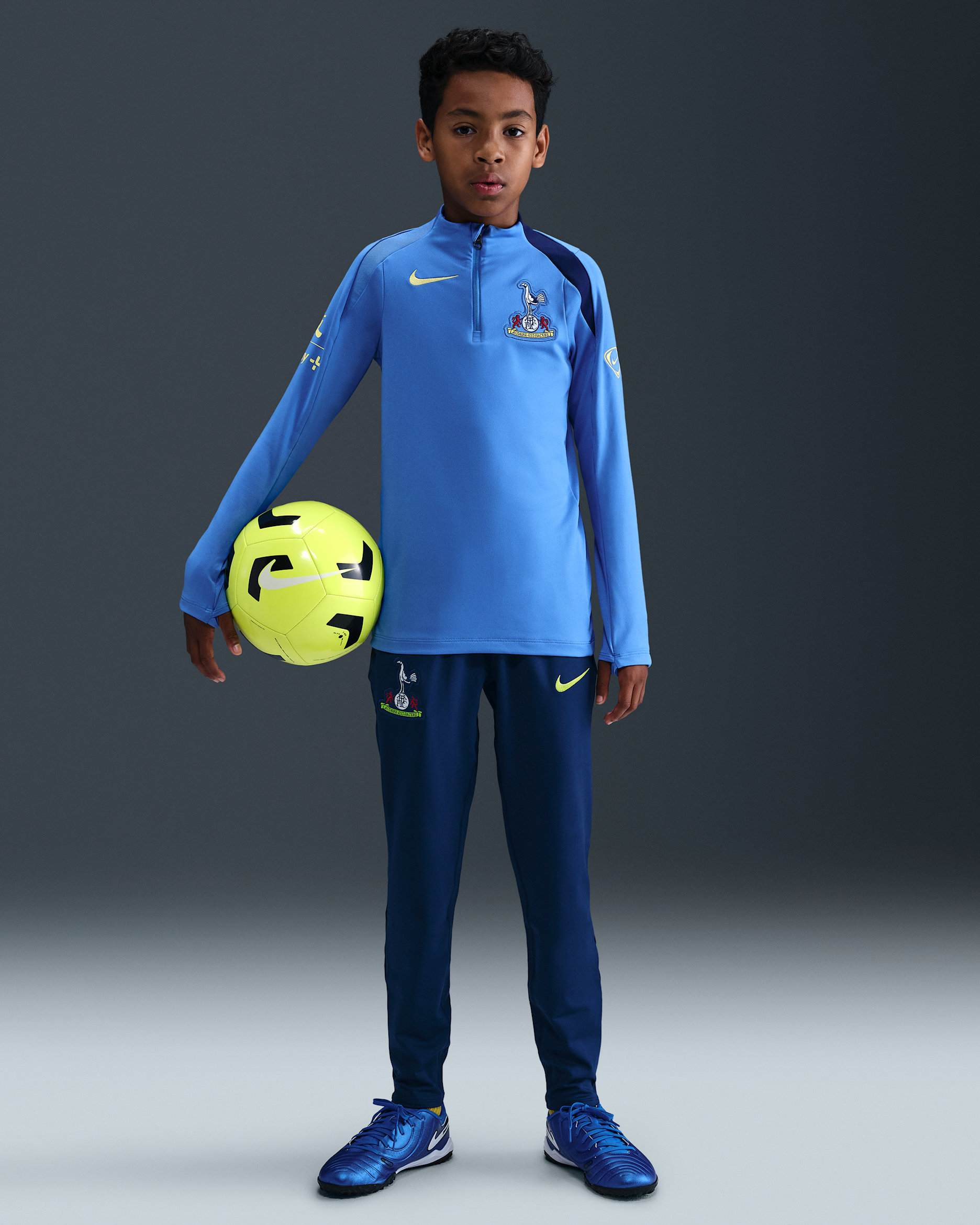 Tottenham Hotspur Strike Third Older Kids' Nike Dri-FIT Total 90 Football Knit Pants - Blue Void/Pacific Blue/Dynamic Yellow