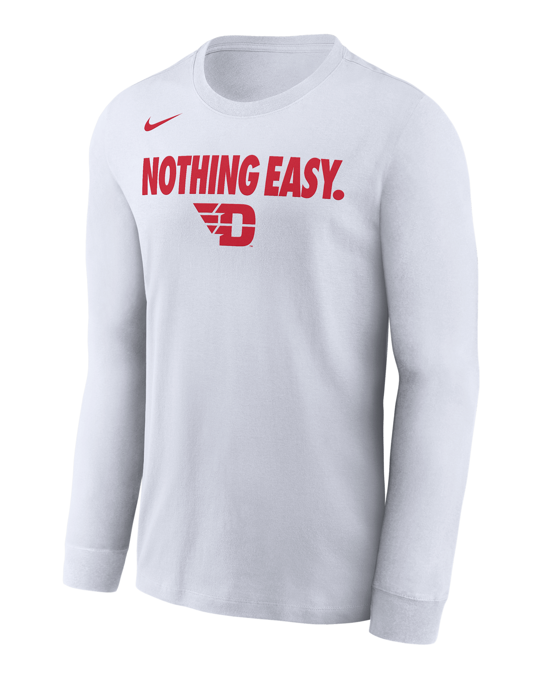 Dayton Men's Nike College Long-Sleeve T-Shirt - White