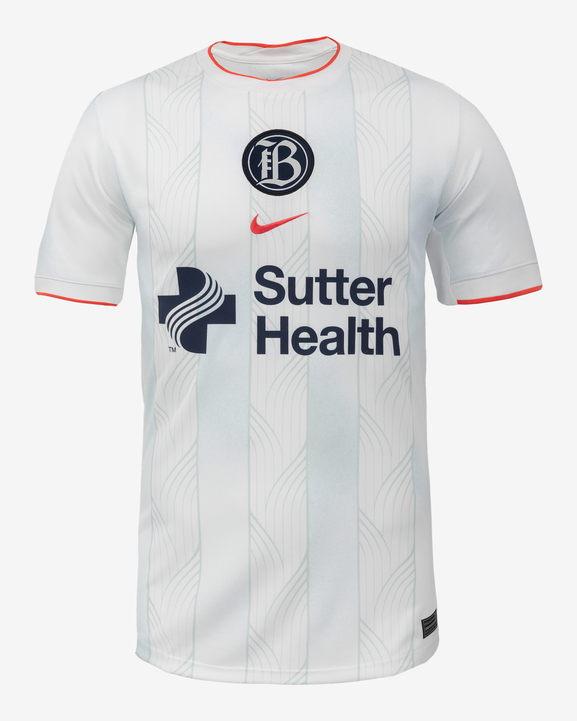 Bay FC 2025 Stadium Home Men's Nike Dri-FIT NWSL Replica Jersey - White/Night Silver