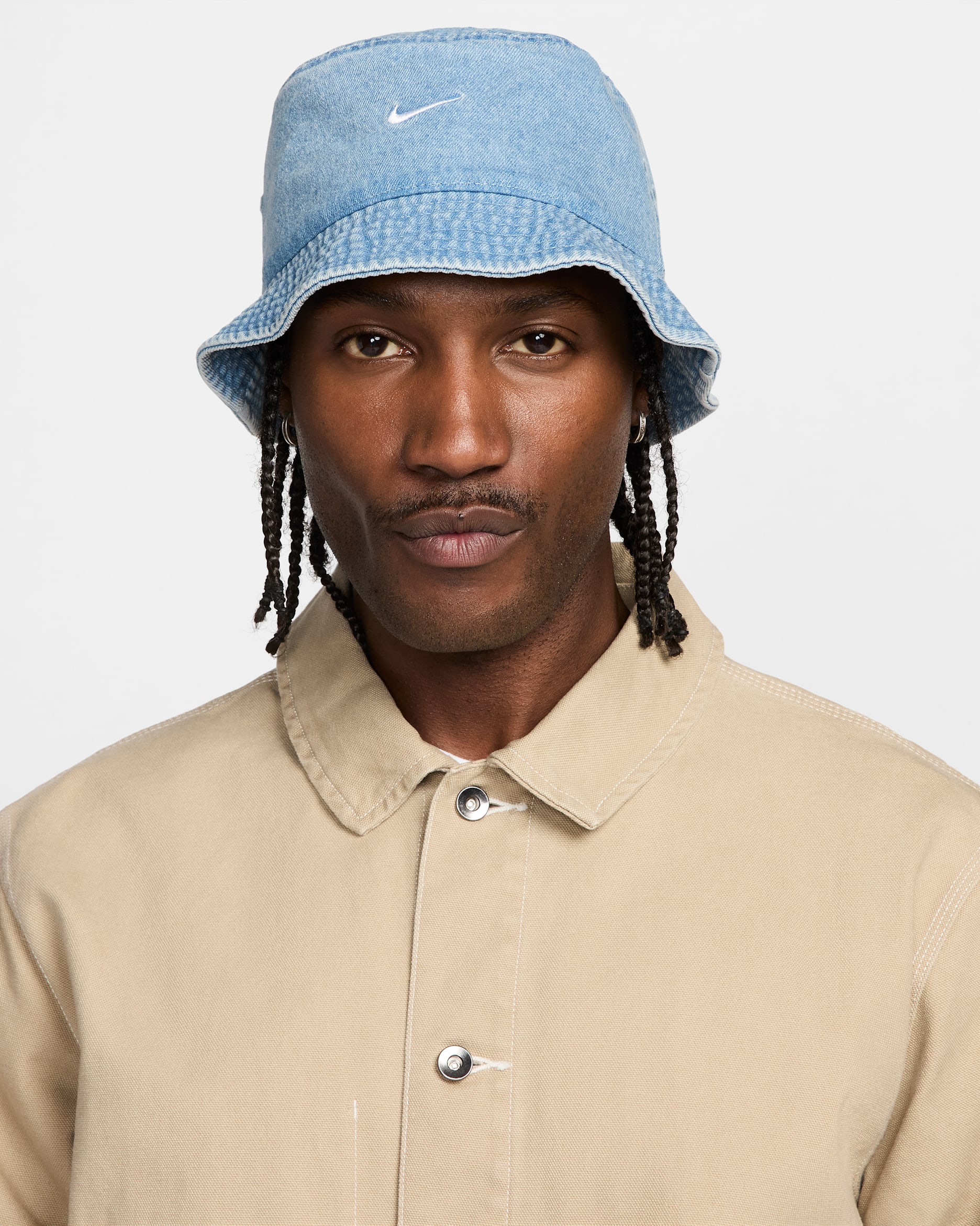 Nike Apex Bucket Hat aus Denim - Aegean Storm/Thunder Blue/Weiß