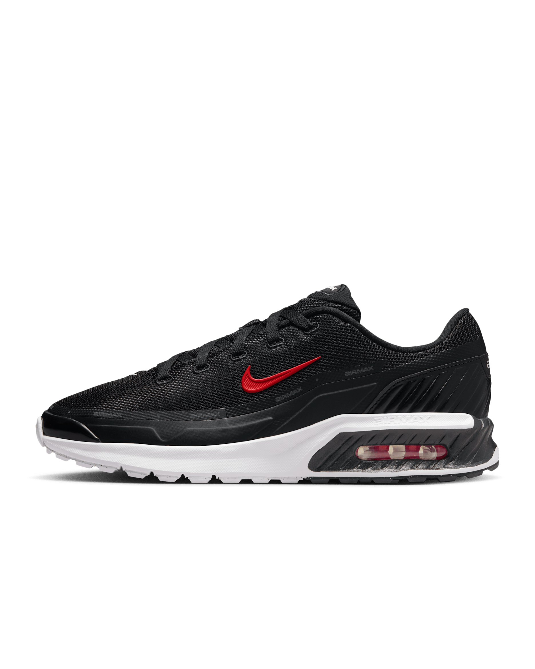 나이키 에어맥스 비아 남성 신발 - 블랙/화이트/앤트러사이트/유니버시티 레드