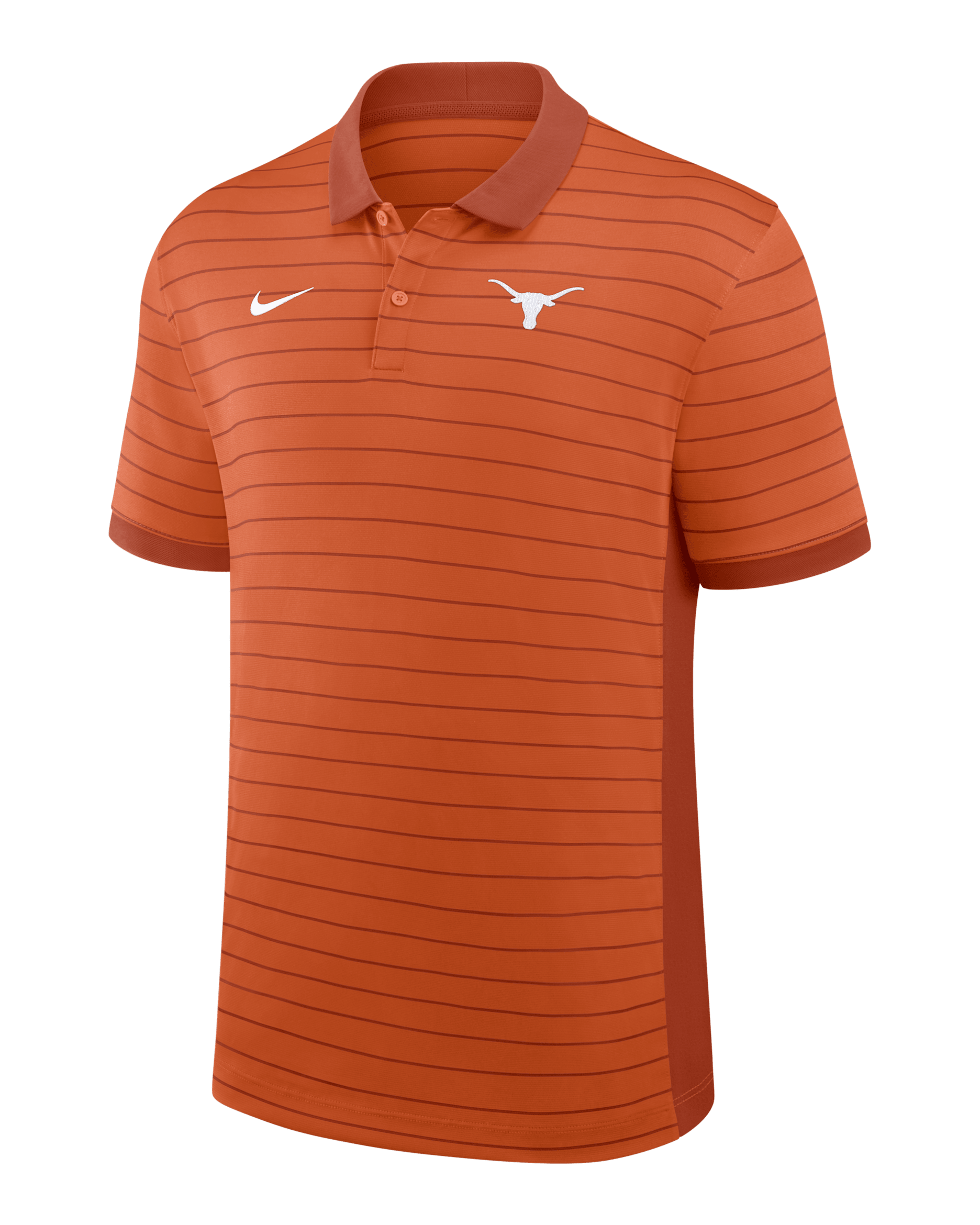 Texas Sideline Victory Stripe Men's Nike Dri-FIT College Polo - Burnt Orange