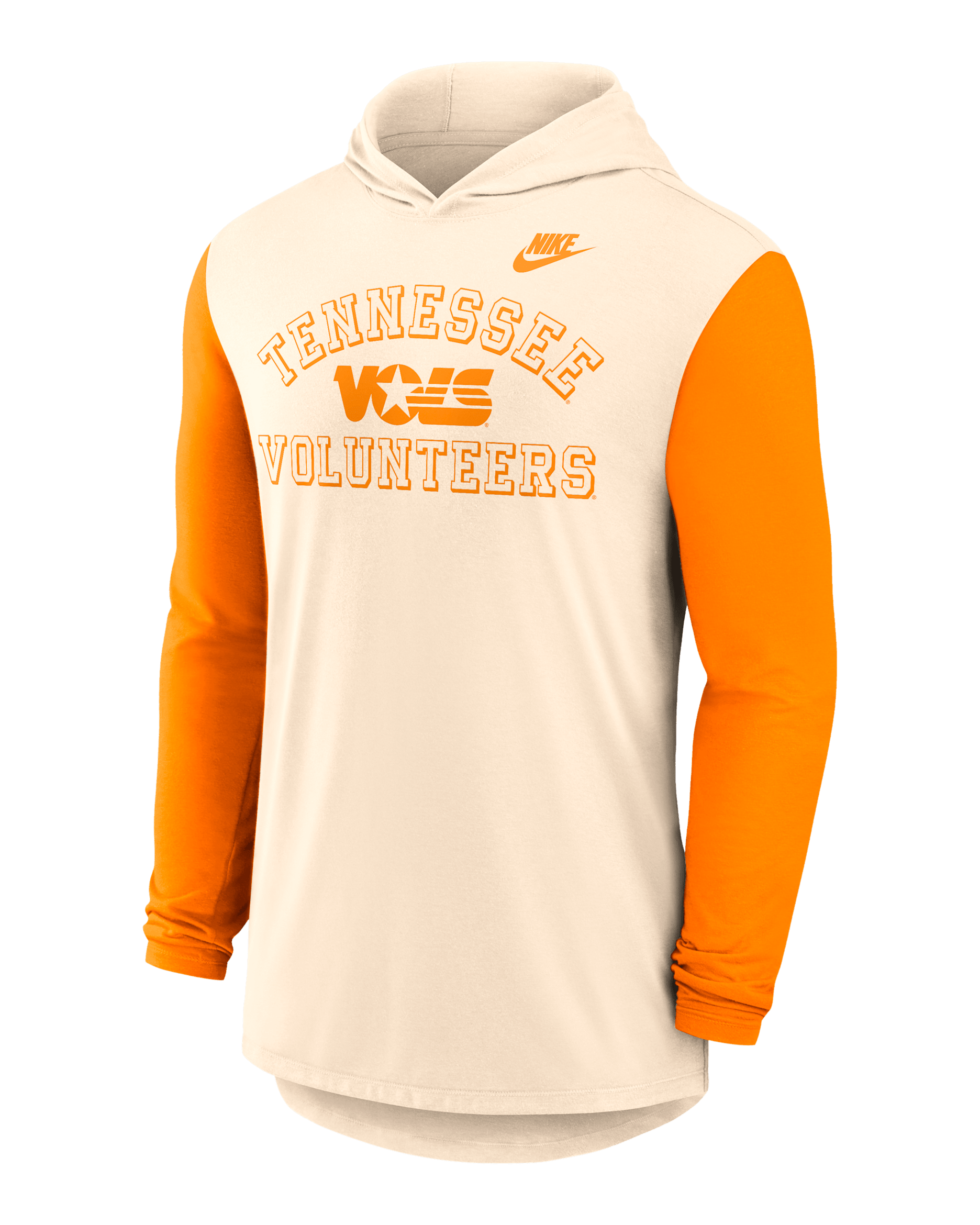 Tennessee Legacy Men's Nike Dri-FIT College Long-Sleeve Hooded T-Shirt - Natural